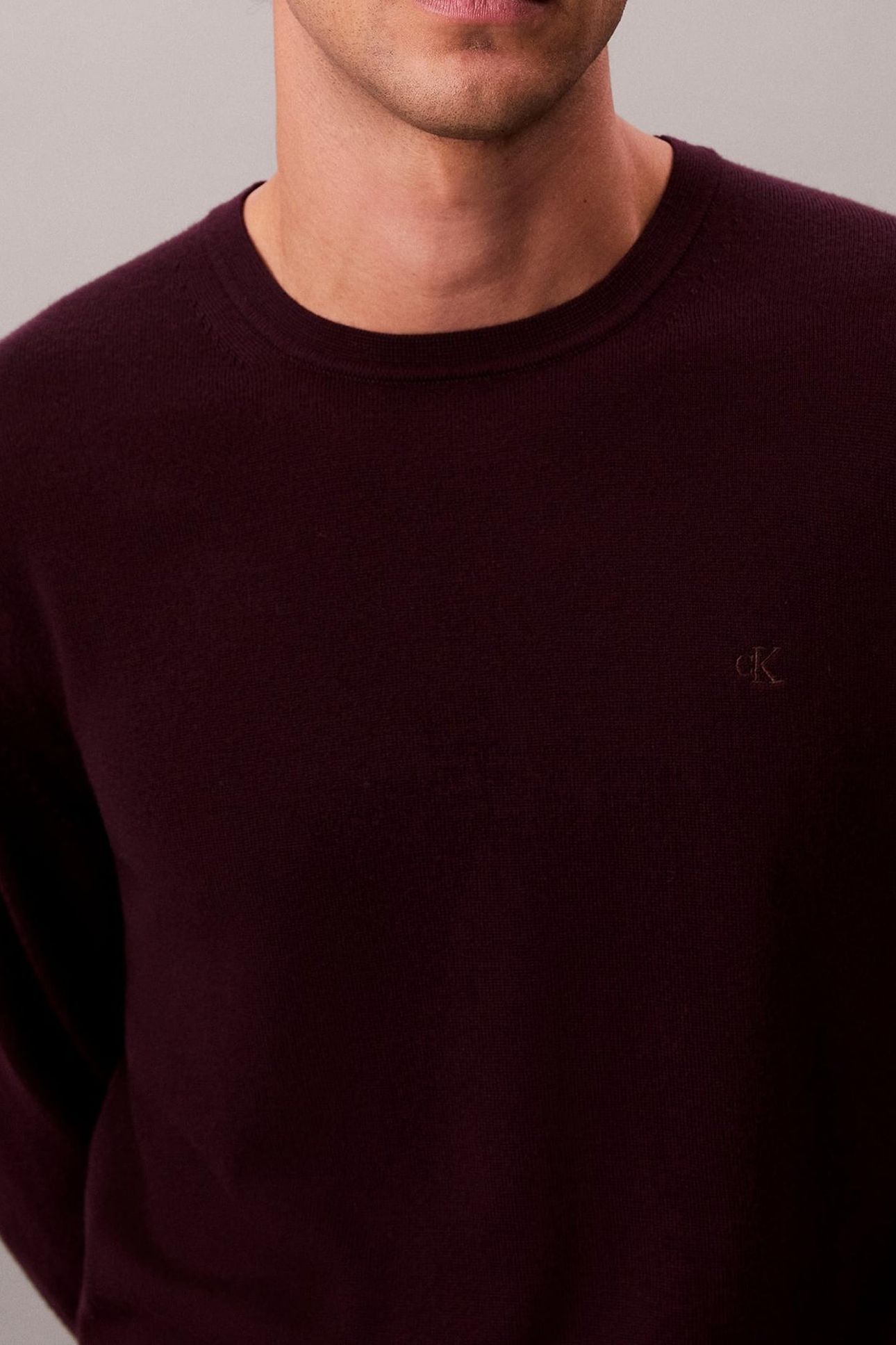 LS 100% MERINO CREW MOROCCAN BROWN 6