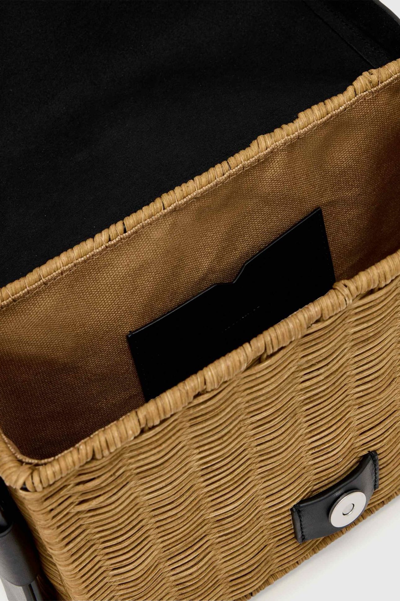 MONIQUE WICKER SHLDR BISCUIT/BLACK 3