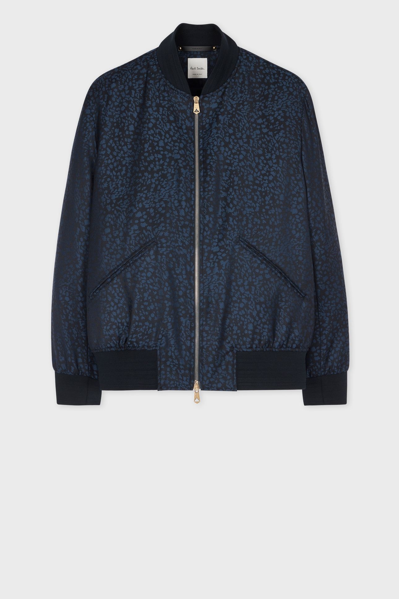 MENS REGULAR FIT BOMBER JACKET VERY DARK NAVY 5