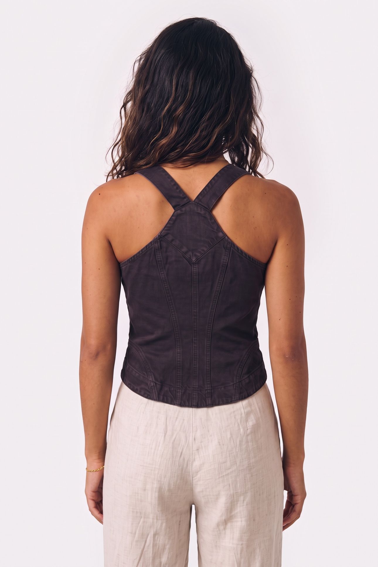 GARMENT-DYED BULL TOP BLACK 2