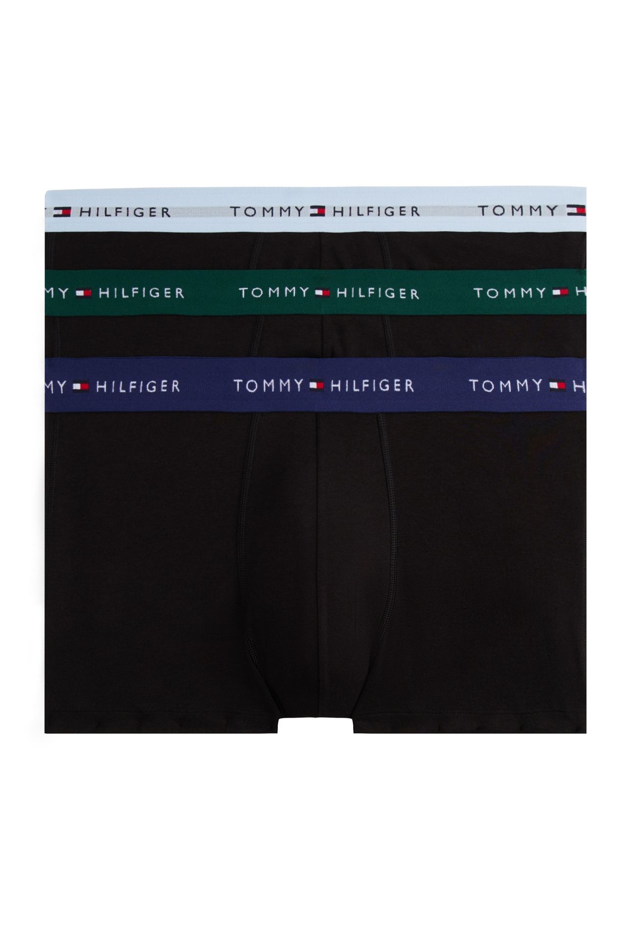 3-PACK WAISTBAND TRUNK ORN GRN/PRP NVY/VES BLU 1