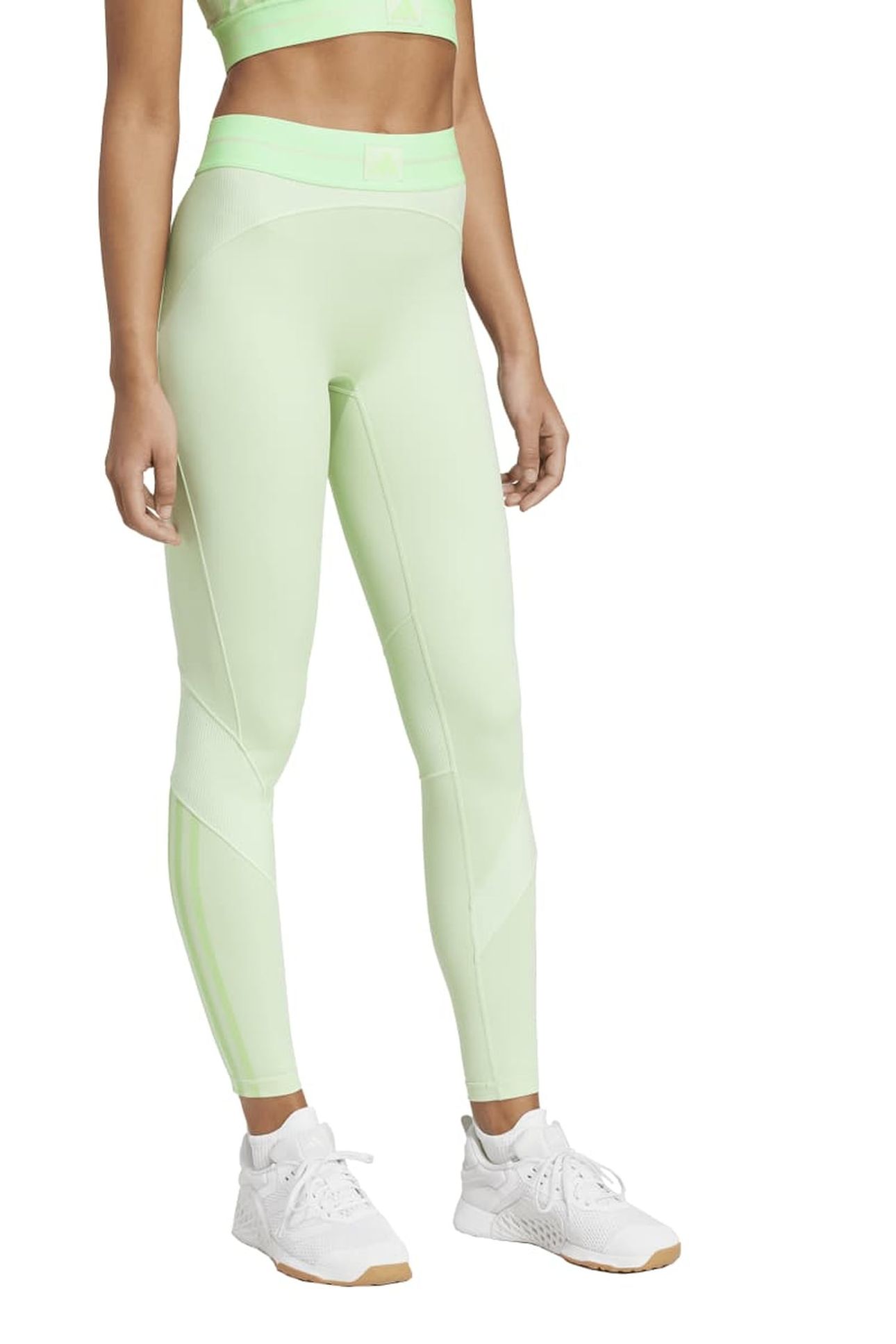 HYG RIB 1/1 LEGGINGS SEMI GREEN SPARK 2