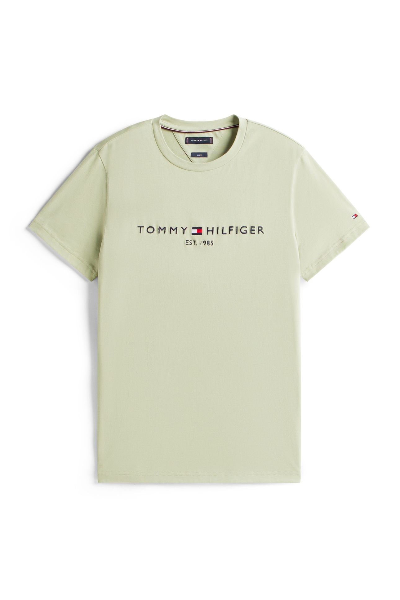 TOMMY LOGO TEE EARTH SAGE 4