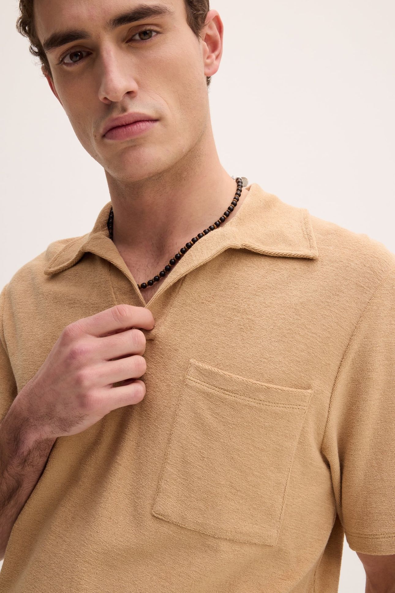 PTOWEL POLOS BEIGE BROWN 4
