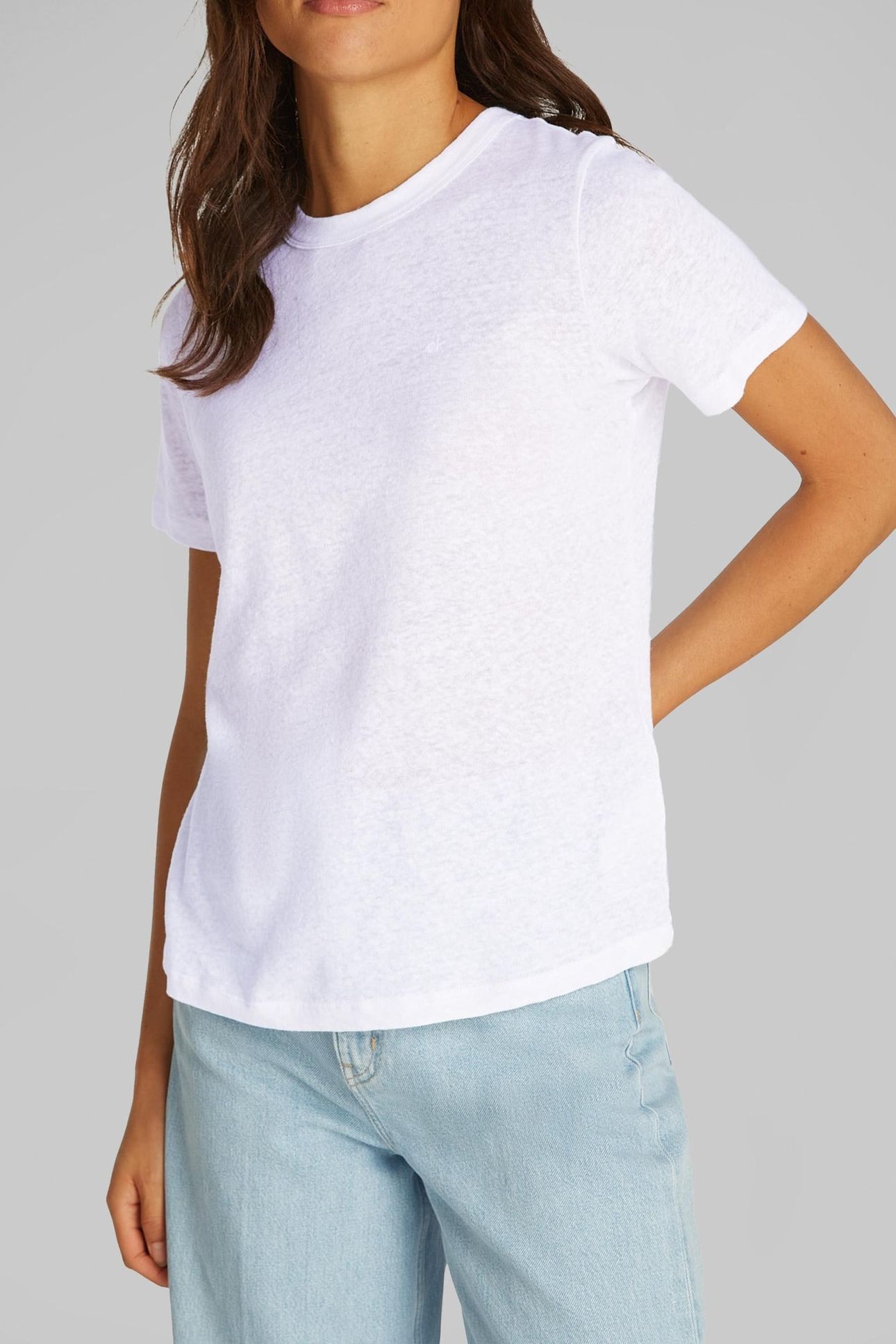 LINEN JERSEY RELAXED BRILLIANT WHITE 1