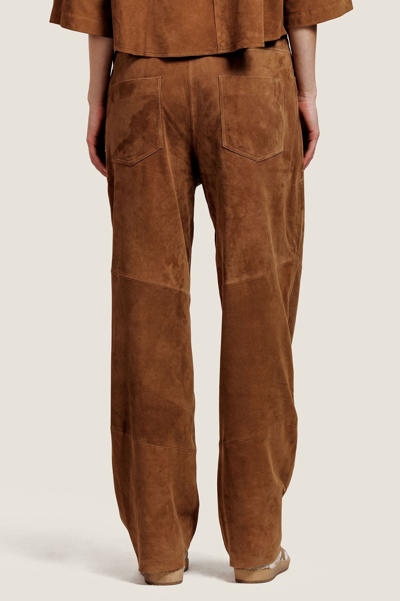 FLO SUEDE TROUSER OAK 2