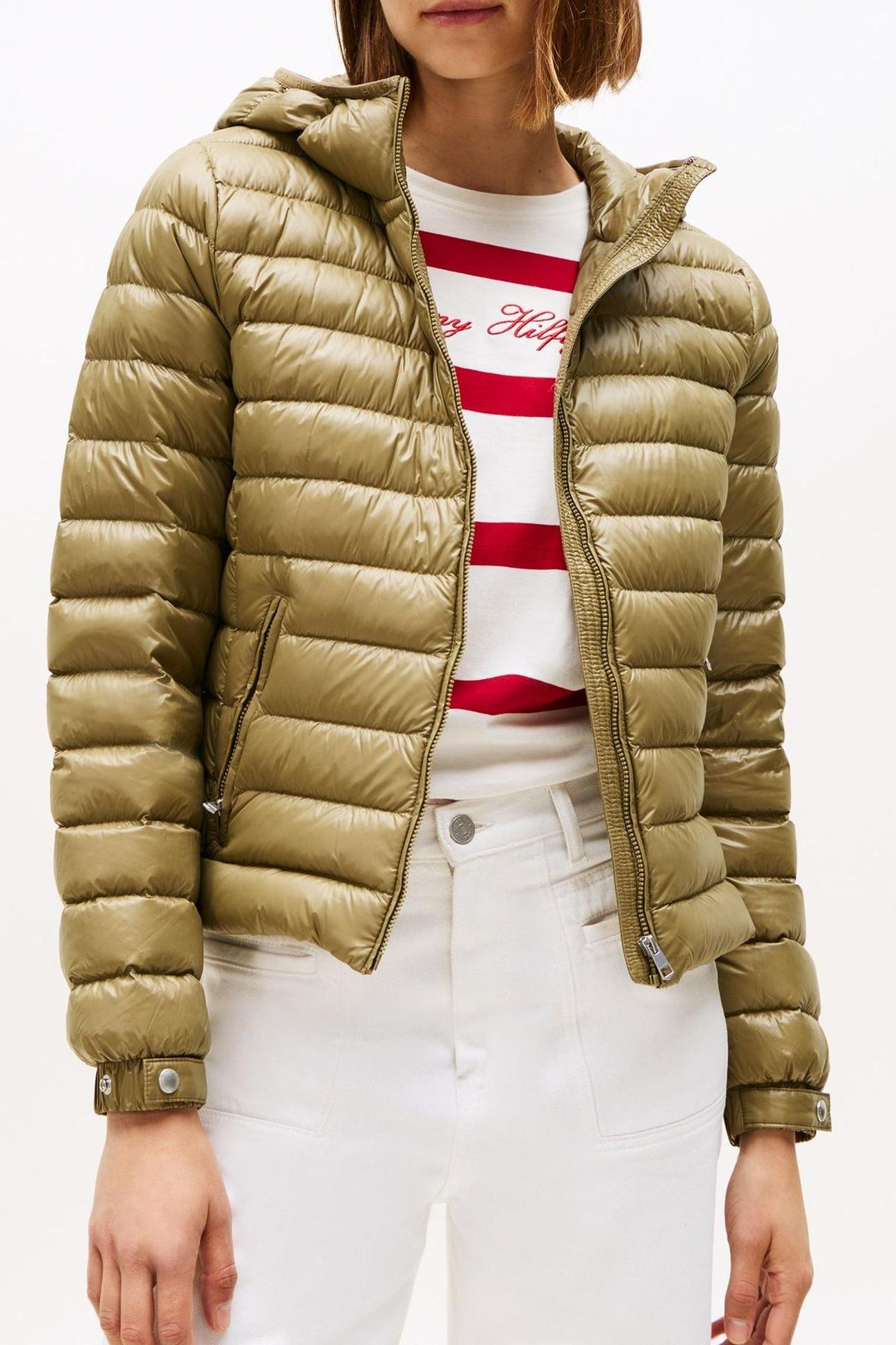 UL DOWN REG HOODED JACKET VINTAGE OLIVE 4