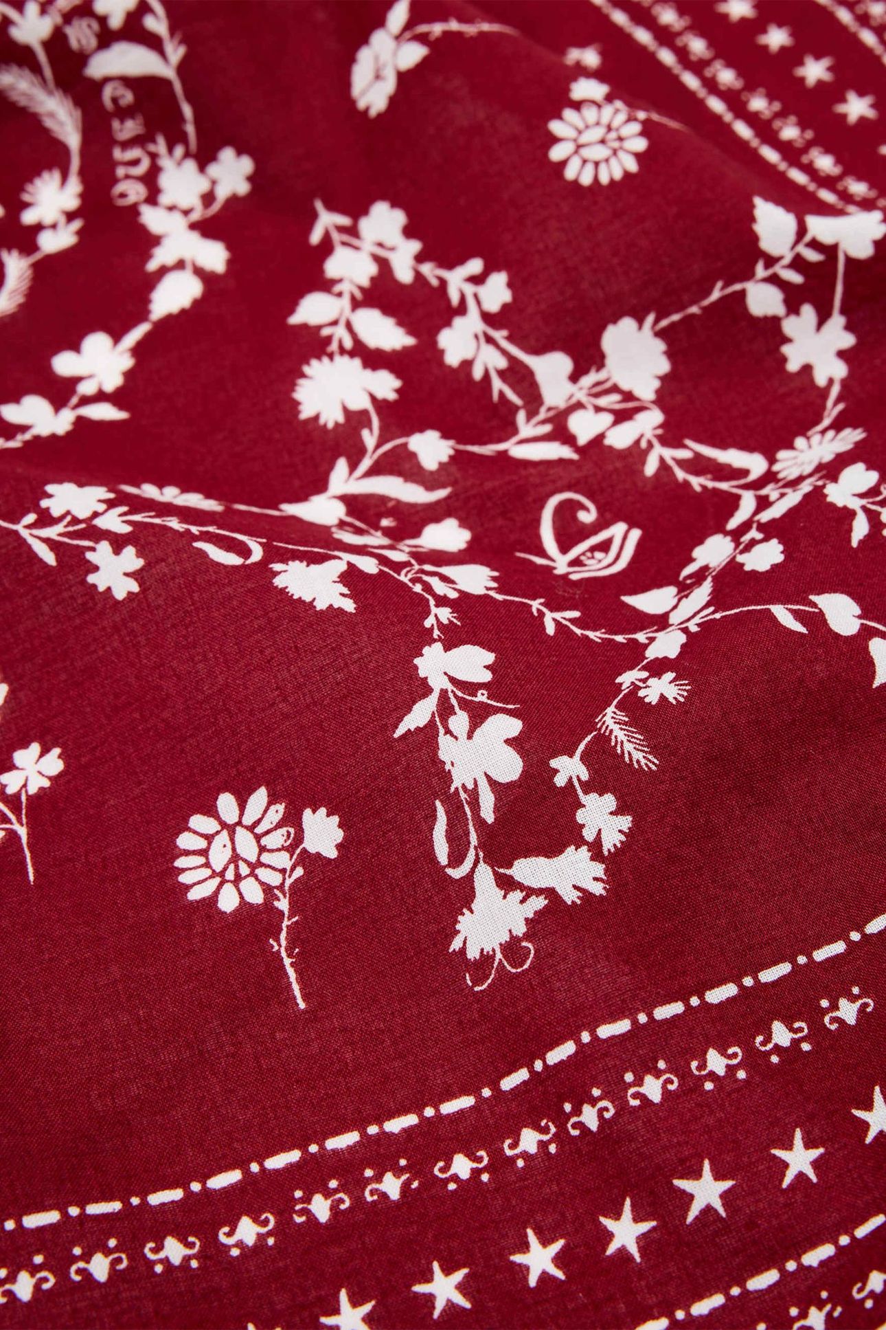 FLEUR COTTON BANDANA RASPBERRY PINK 4