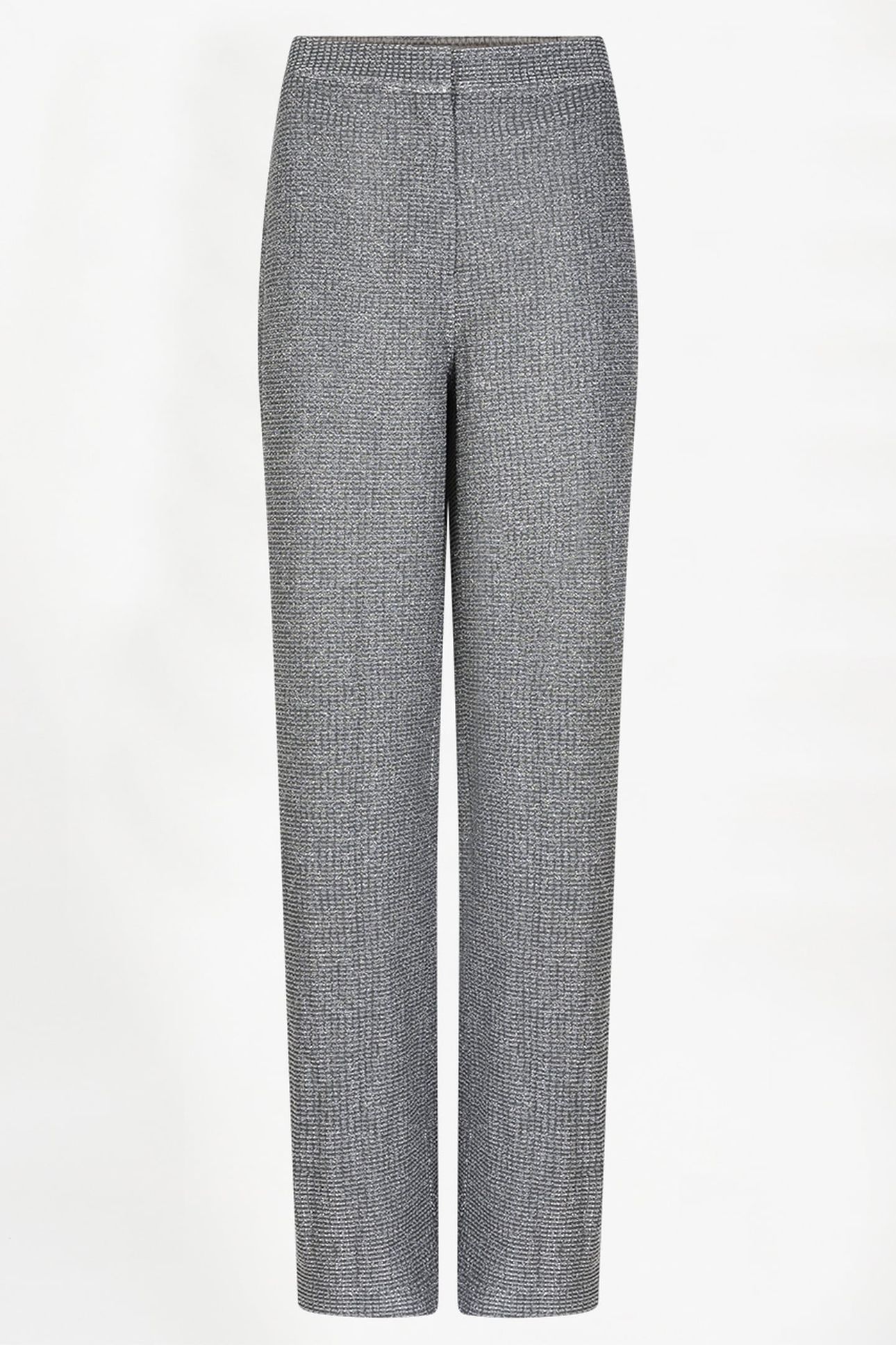 AREMI METALLIC STRAIGHT LEG PANTS SILVER 3