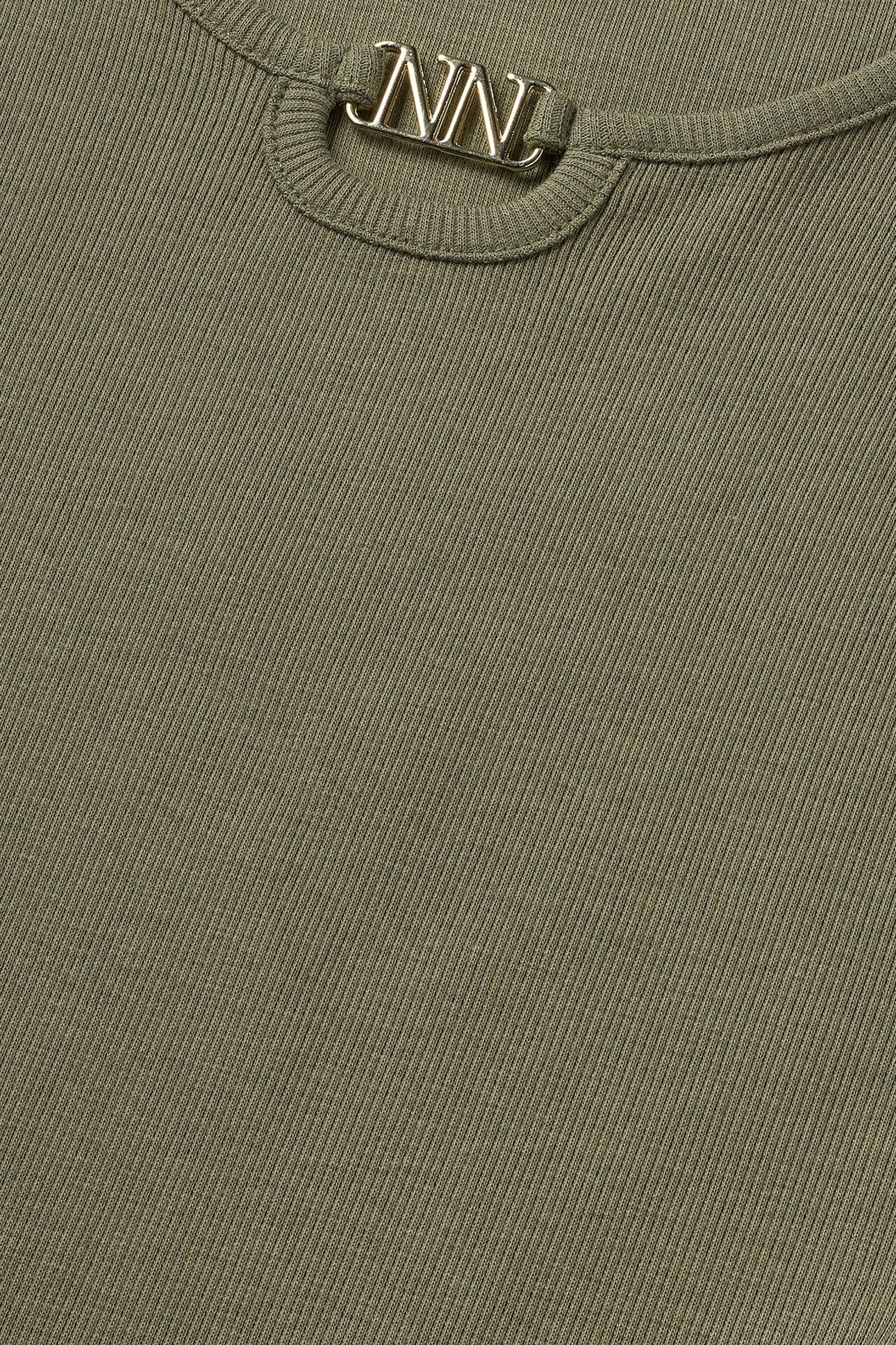 PRESLEY LS RIB TOP BRONZE GREEN 3