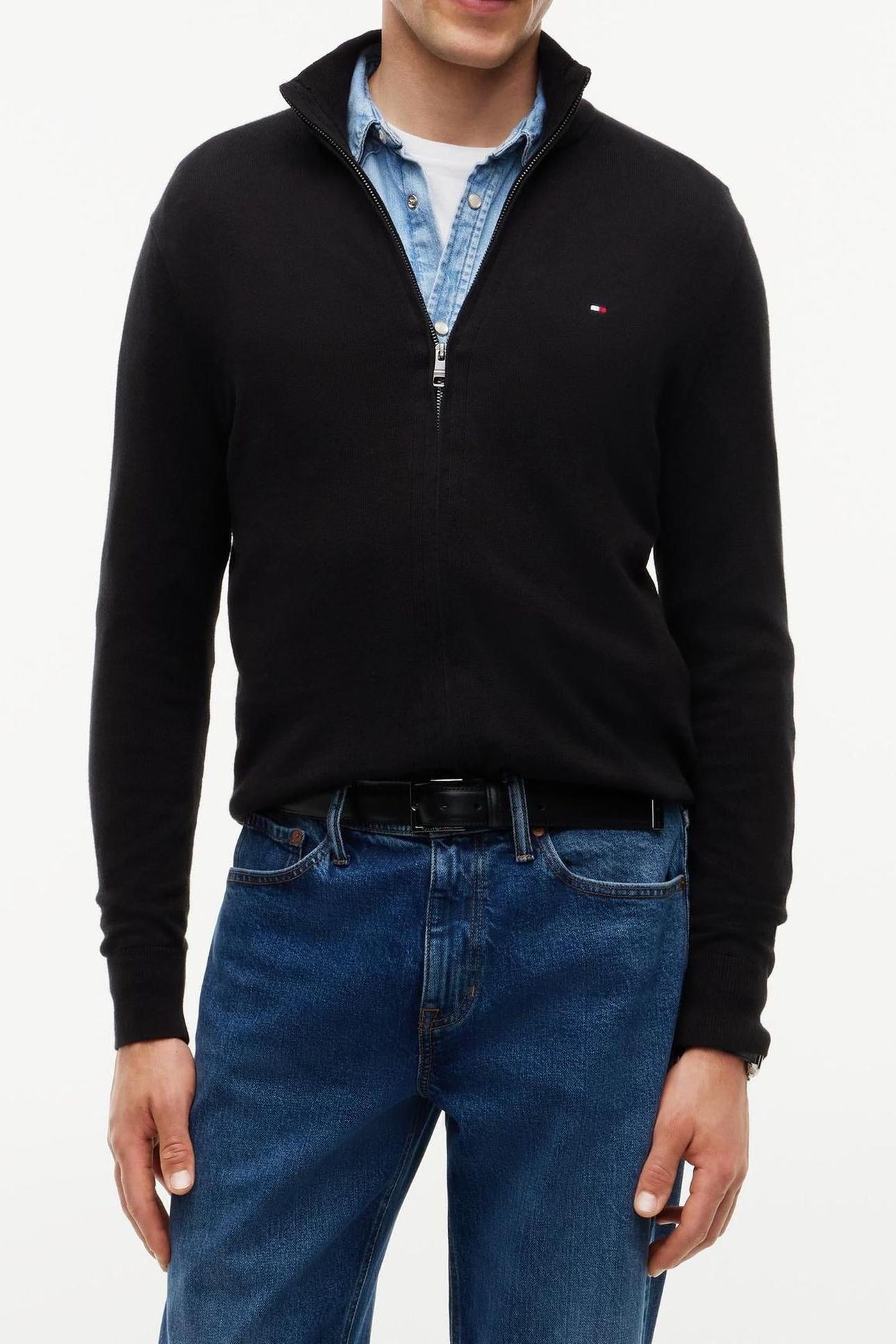 PIMA COTTON CASHMERE SWEATER BLACK 5