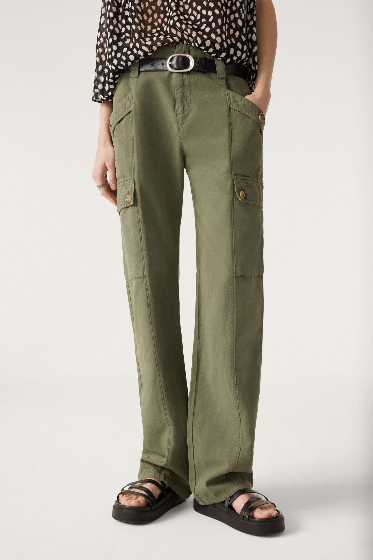 STRAIGHT TROUSERS KAKI 1