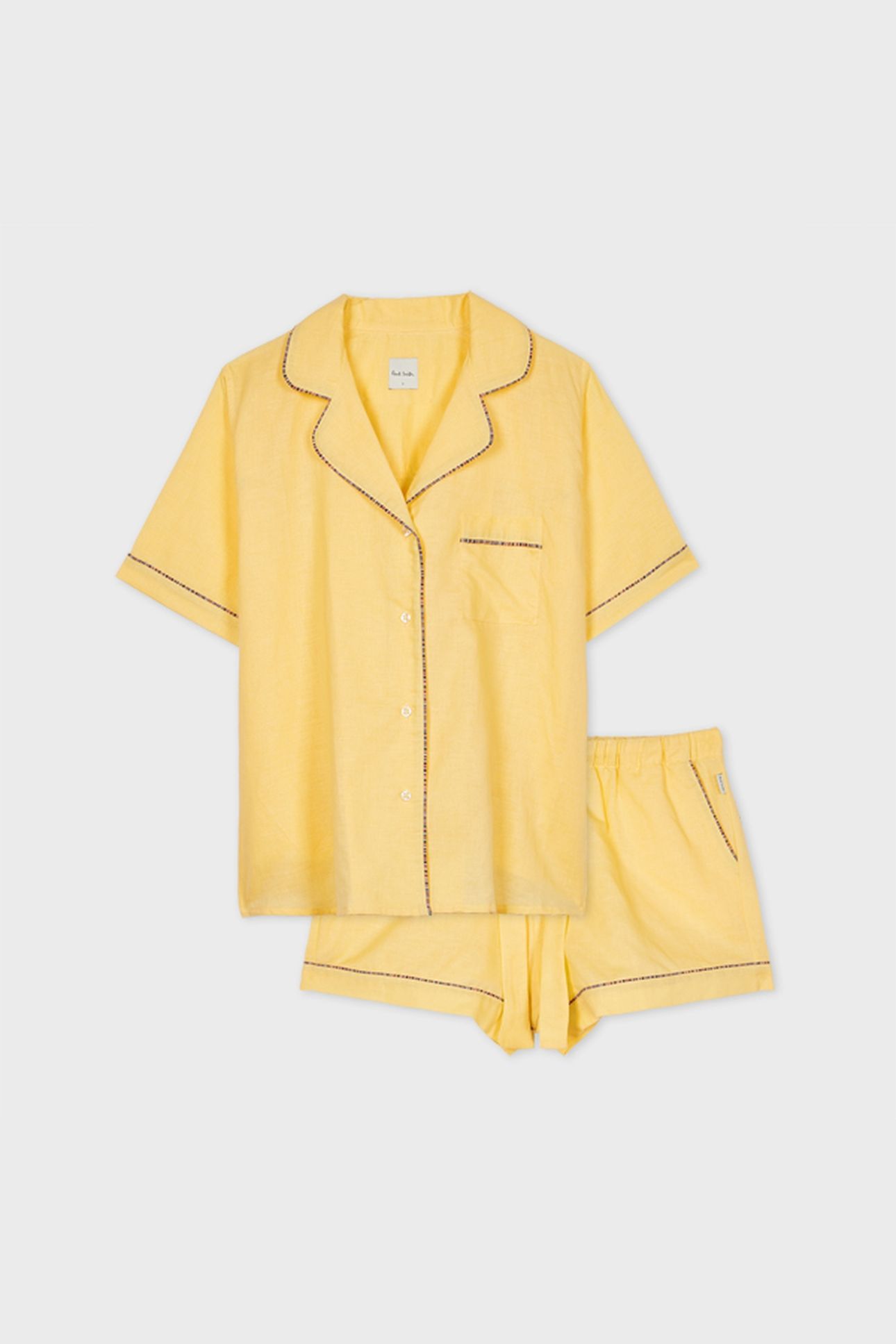 WOMEN PYJAMA SHRT SIG PIP YELLOW 3