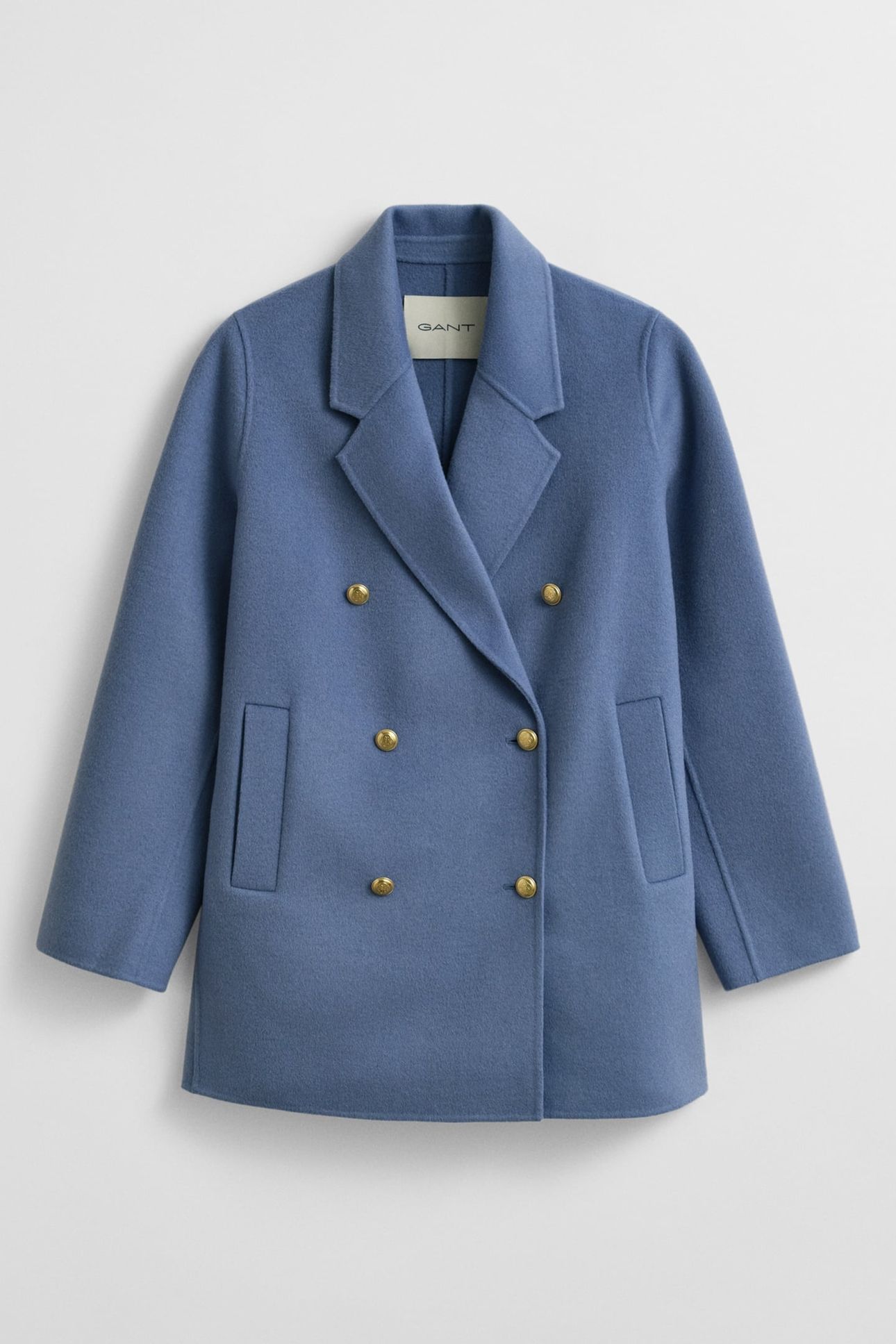 HANDSTITCHED PEACOAT FADED DENIM 4