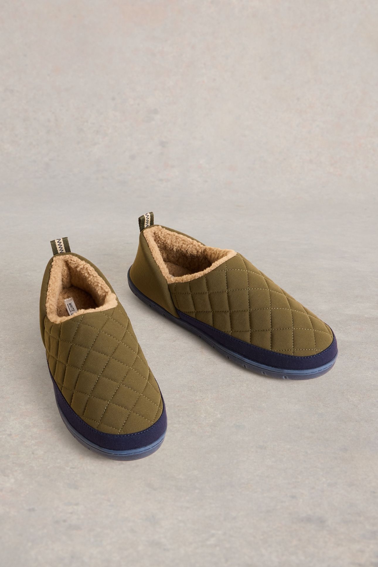 NYLON PUFFER SLIPPER KHAKI GREEN 2