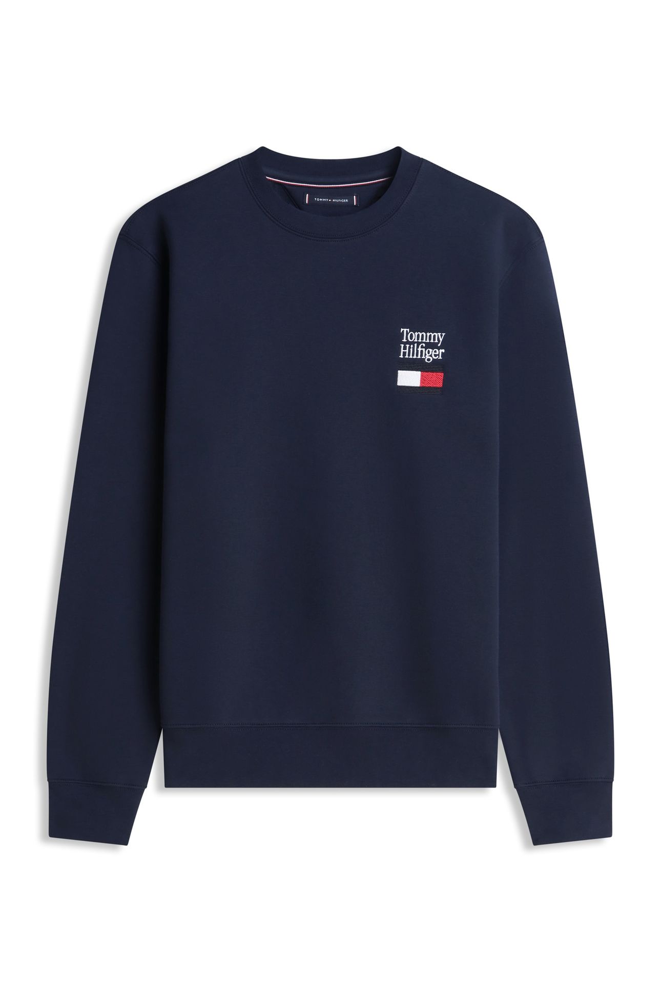 TOMMY EMBRO FLAG SWEATSHIRT DESERT SKY 4