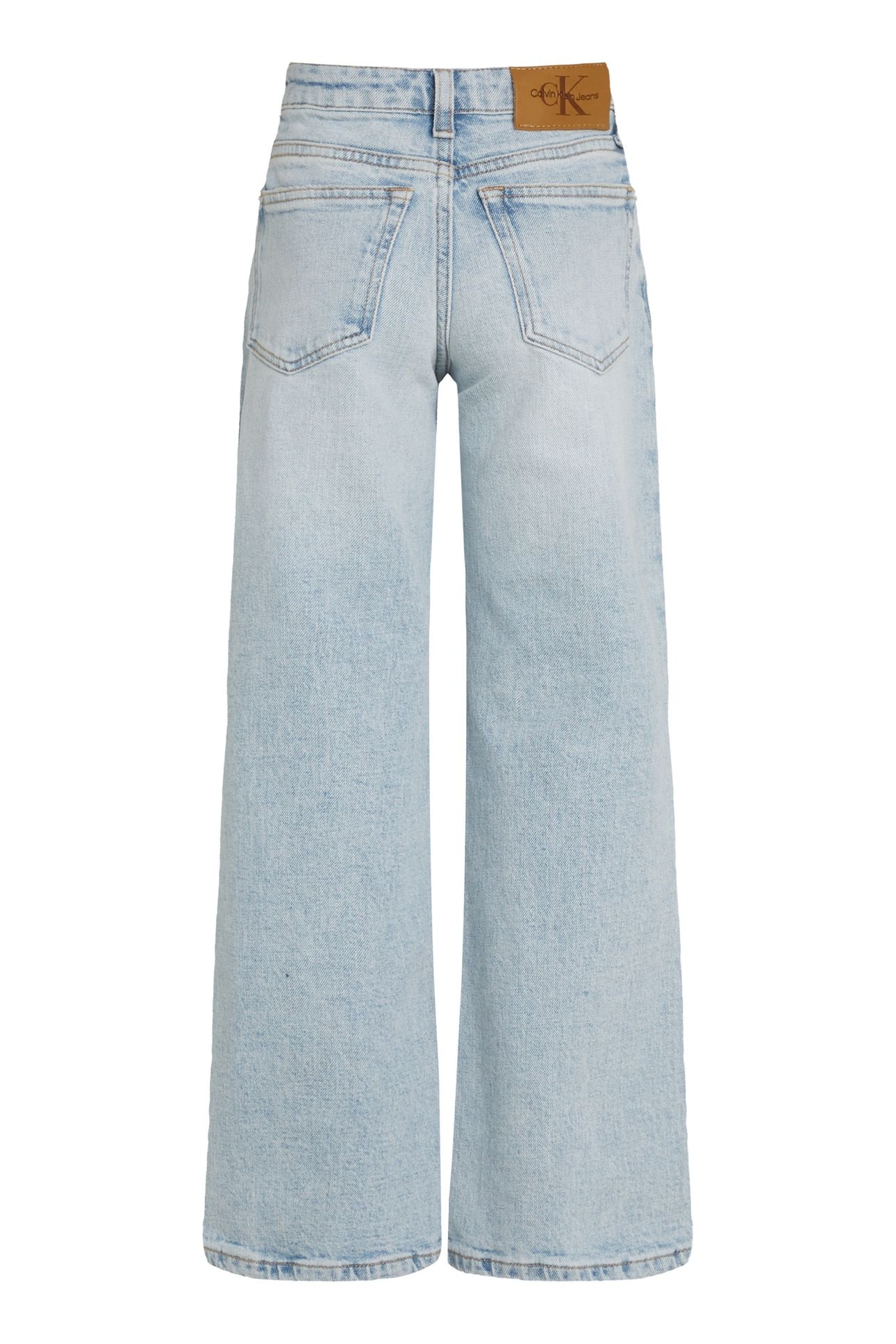 GIRLS HIGH RISE WIDE LEG LIGHT BLUE VISUAL 4