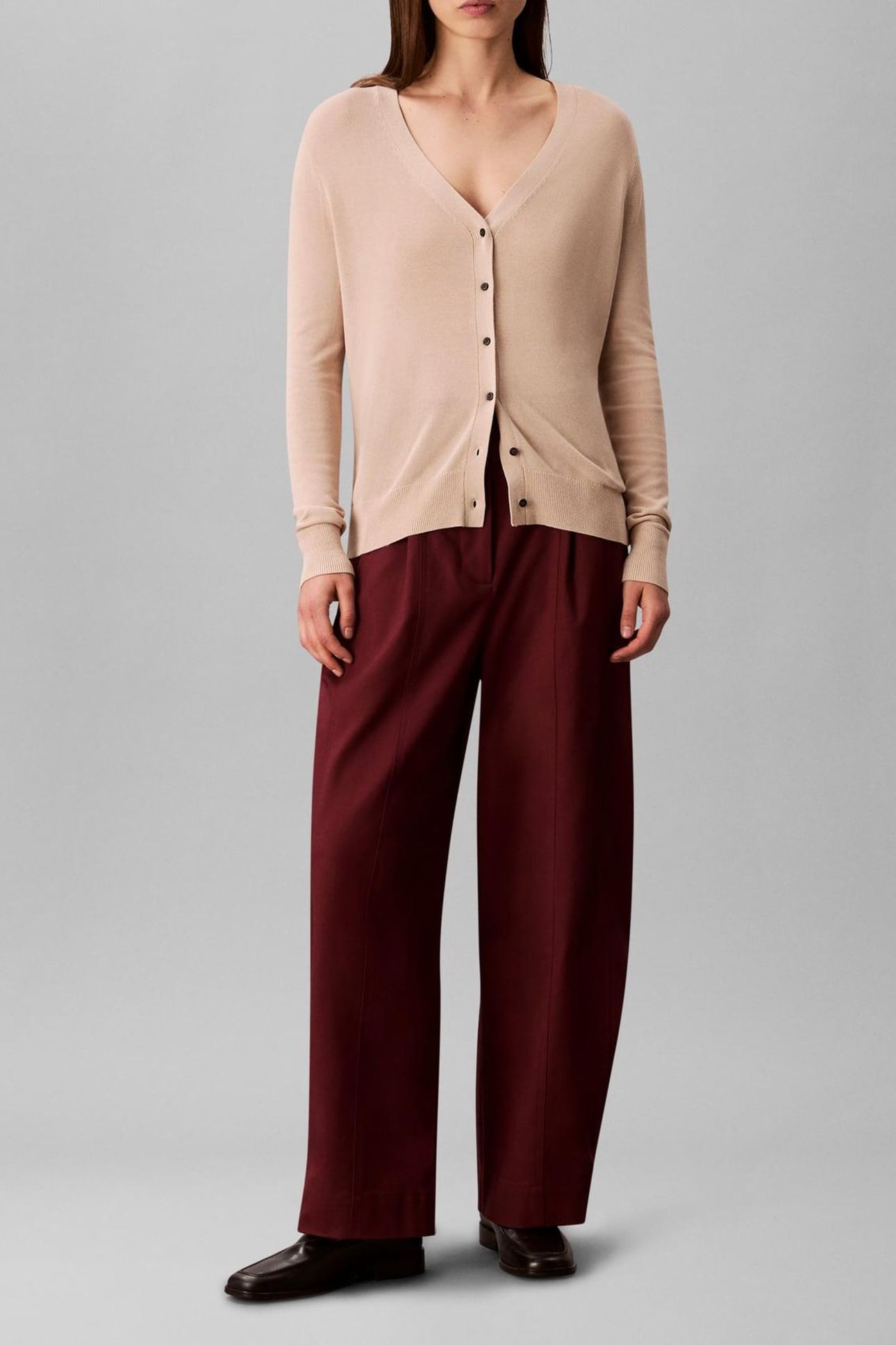 FINE GAUGE VISCOSE CREW CHARMING KHAKI 3
