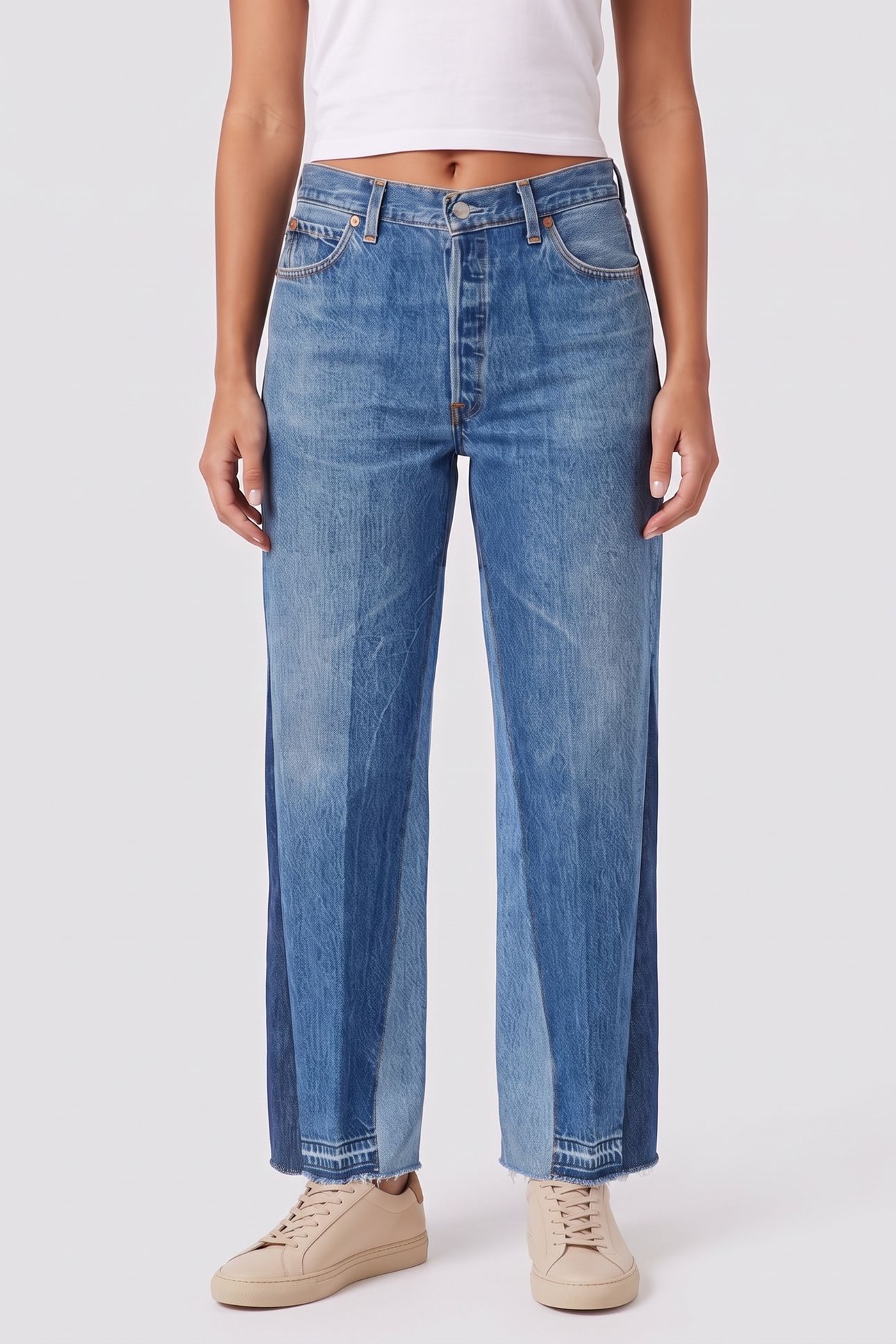 70S ULTRA HIGH RISE WIDE LEG INDIGO 1