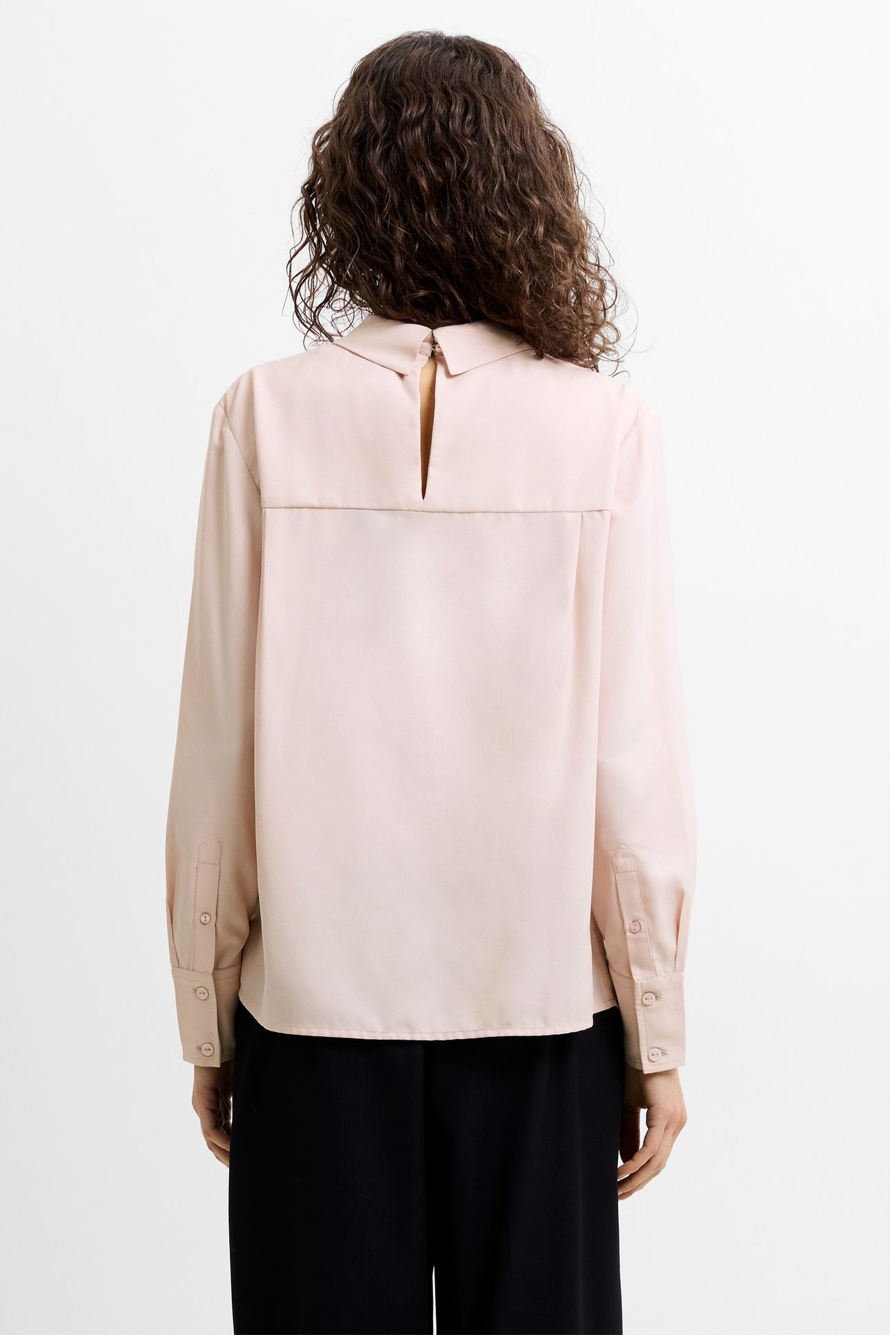 MILA GGT PLEAT POPOVER SHIRT POWDER PINK 2