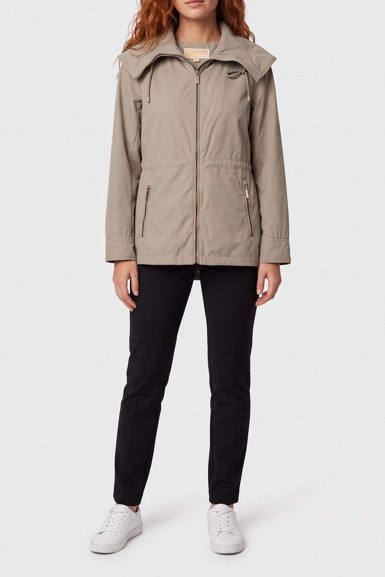 CINCHED WAIST SOFTSHELL DUSTY SAGE 1