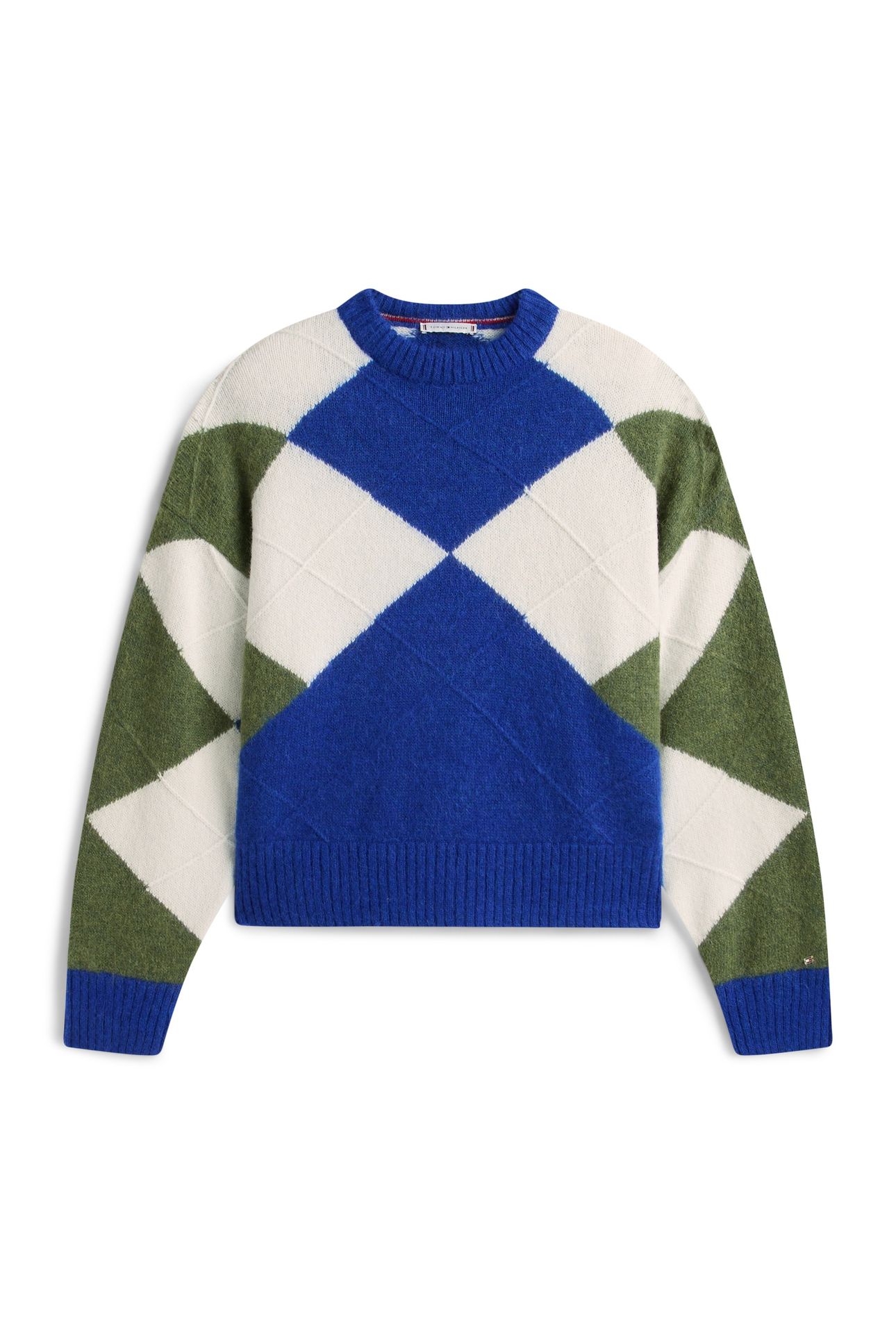 ALPACA BLEND ARGYLE ARGYLE COBALT/DEEP EVERGREEN 4