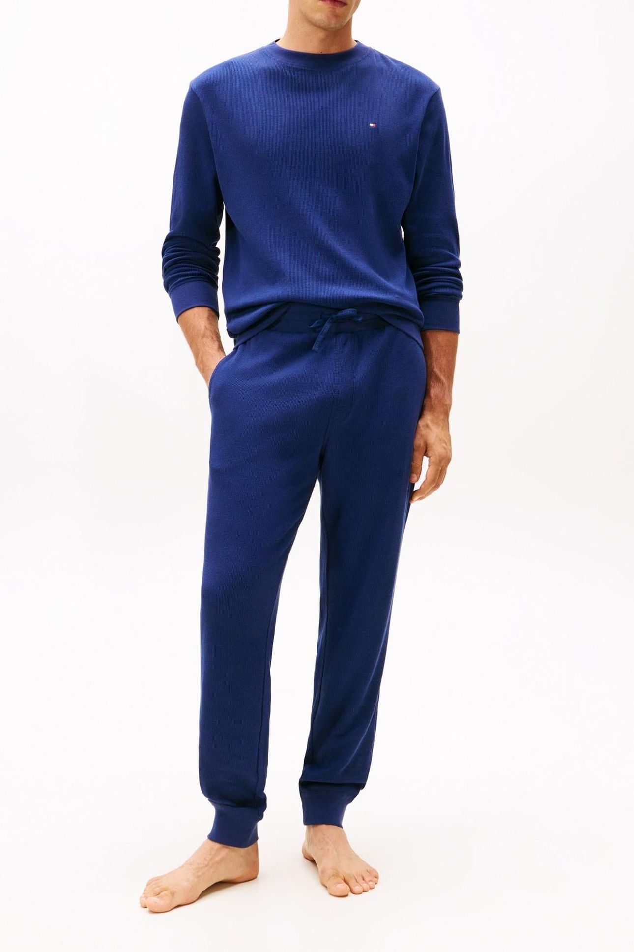 LS WAFFLE TOP PREPPY NAVY 2