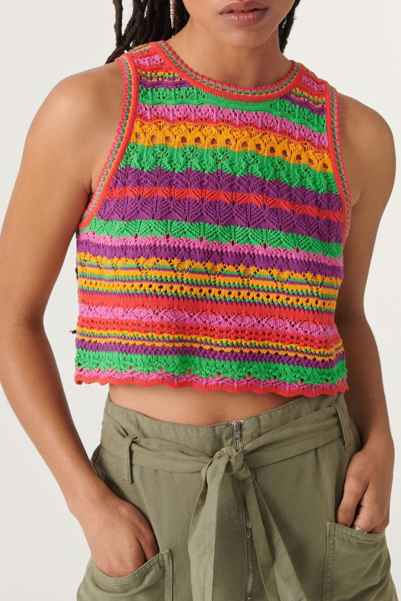 SLEEVELESS KNIT MULTICO 1