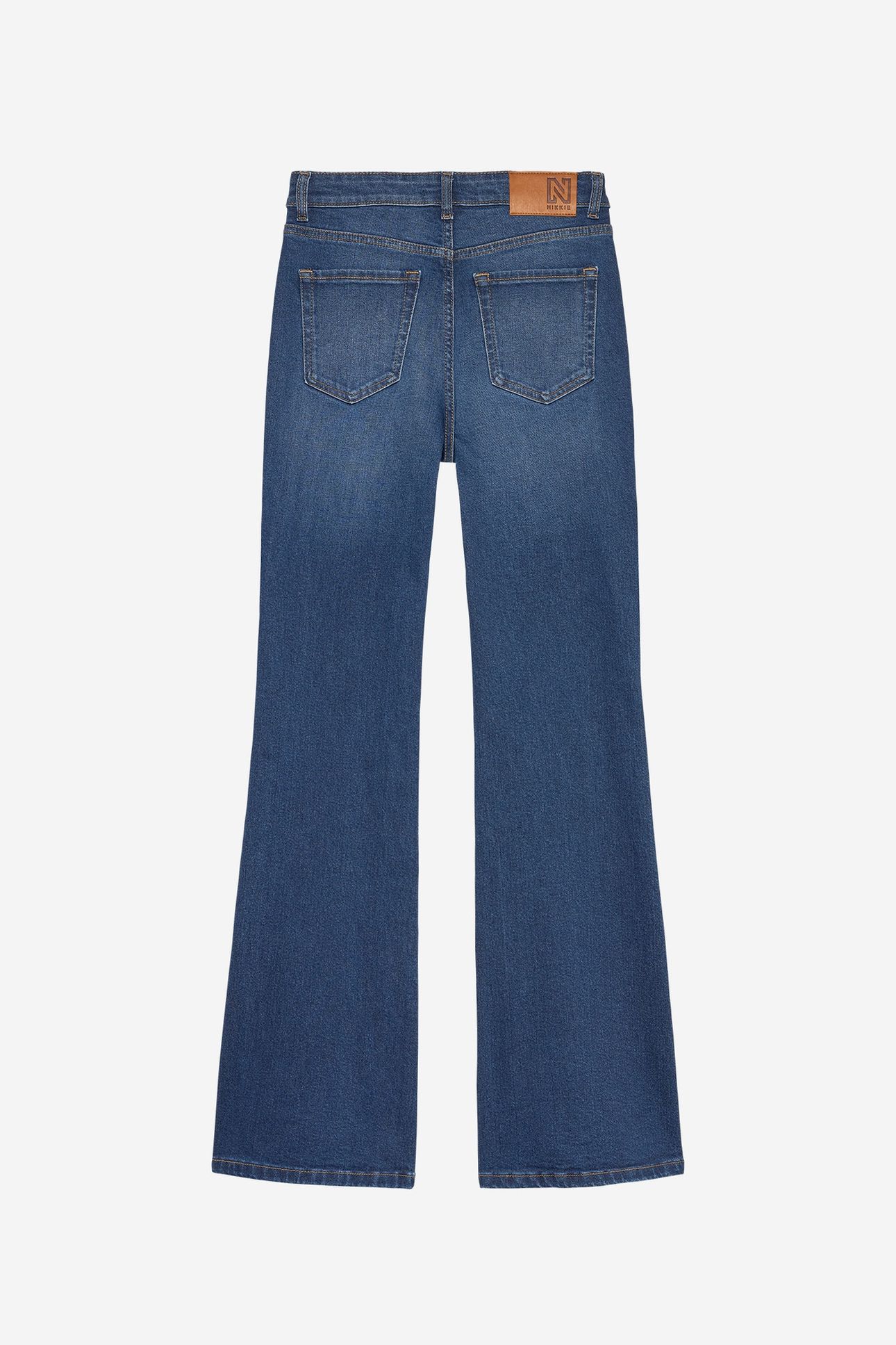 ESSIA BLUE FLARE JEANS BLUE DENIM 3