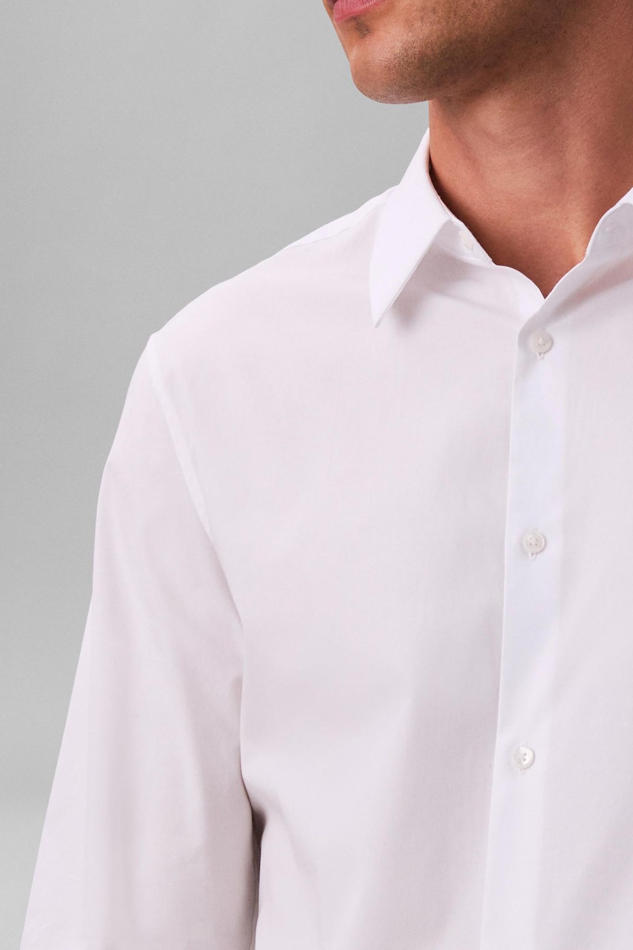 LS SOLID STRETCH SHIRT BRILLIANT WHITE 7