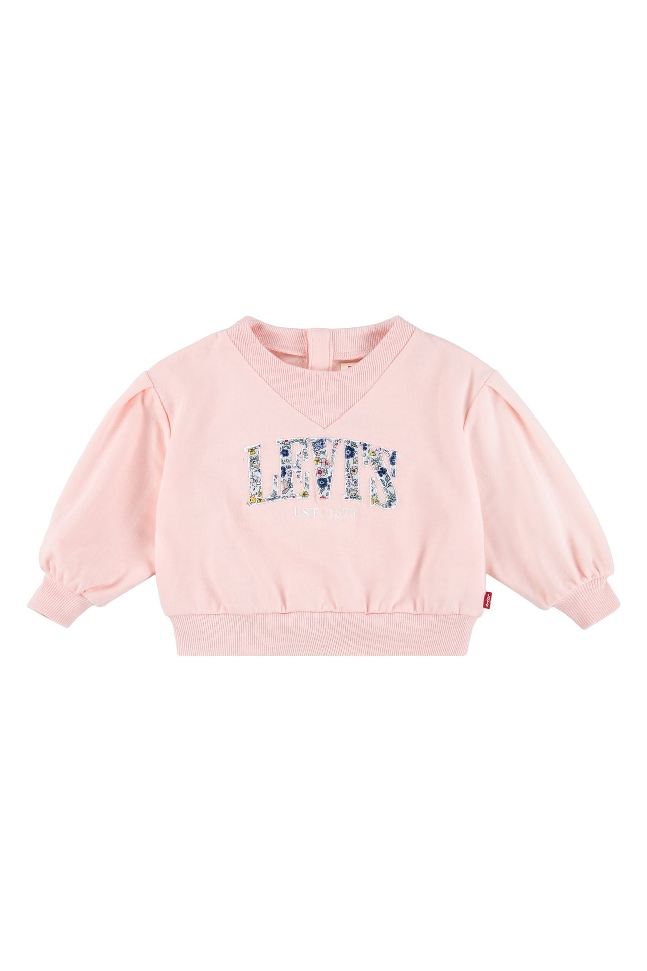 GIRLS PLEATED SLEEVE CREW NECK ENGLISH ROSE 1