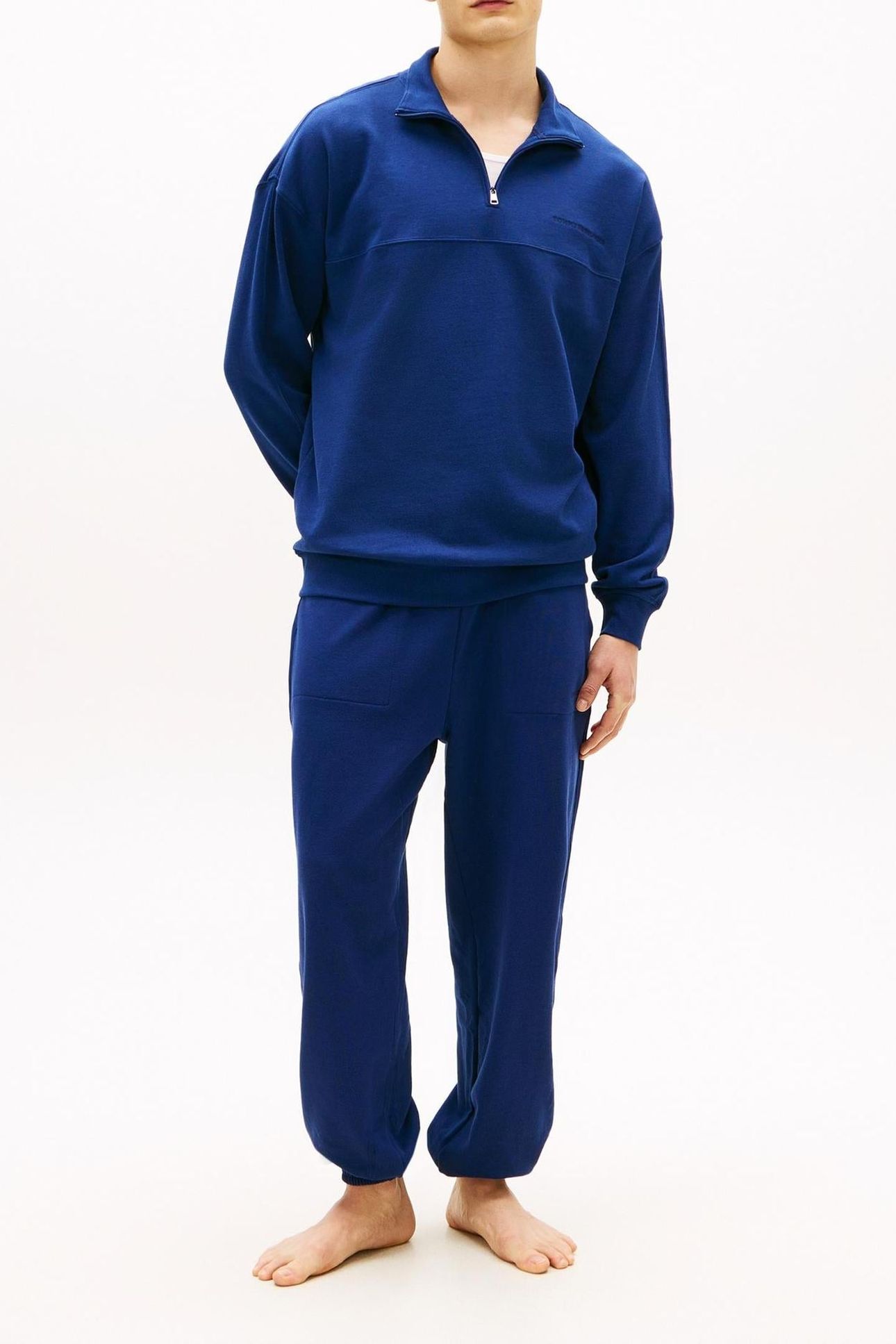 HALF ZIP PREPPY NAVY 2