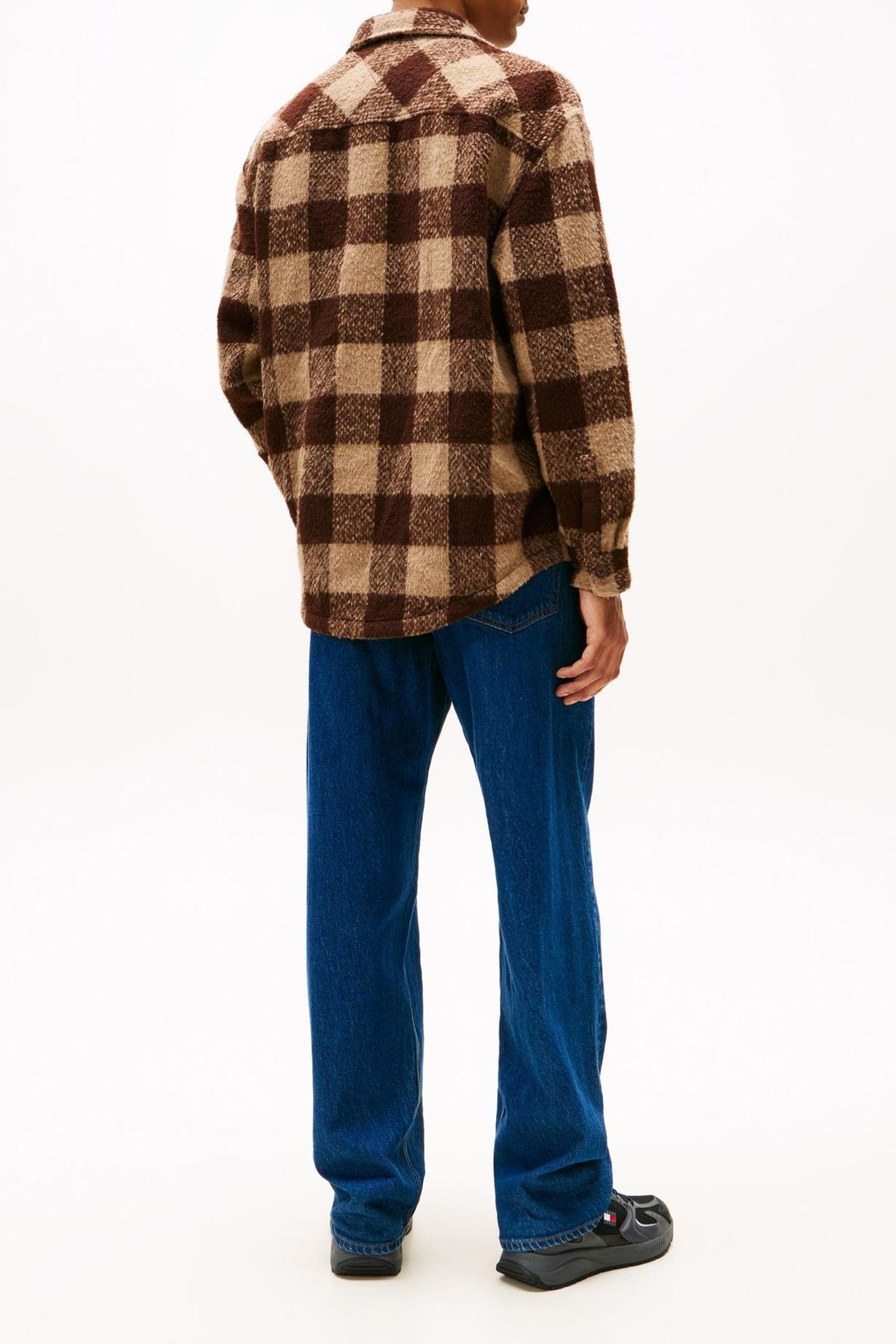 TJM CHECK OVERSHIRT RICH BROWN/BUFFALO CHECK 2