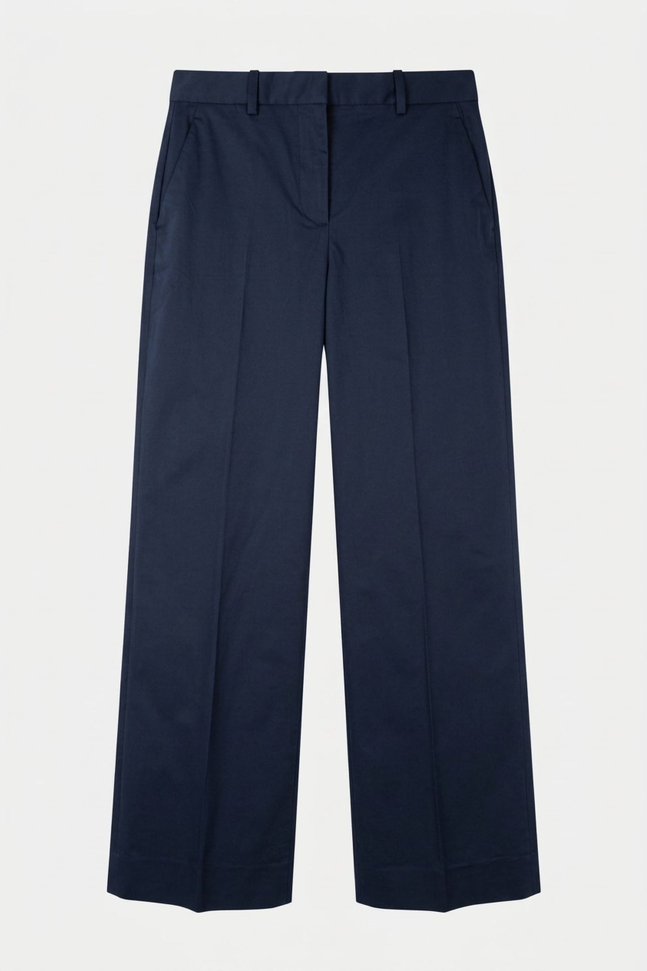 COTTON WIDE LEG PANTS DARK NIGHT NAVY 3