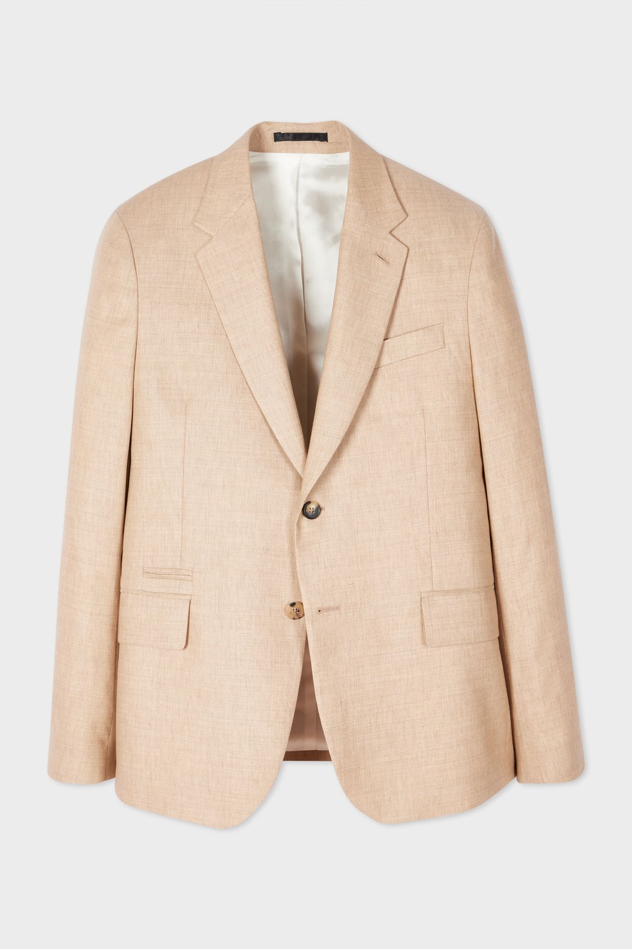 MENS 2 BUTTON JACKET MEDIUM BEIGE 1