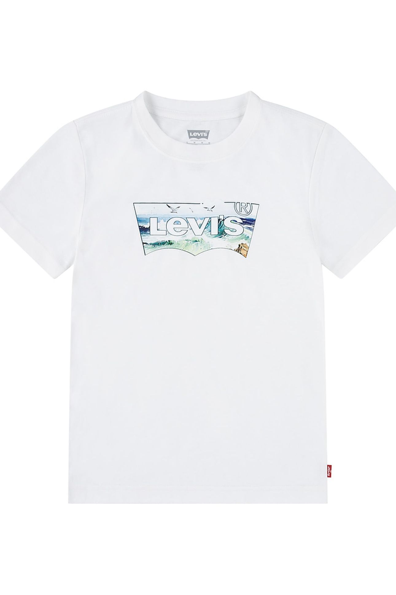 BOYS CRASHING WAVES BATWING TEE BRIGHT WHITE 1