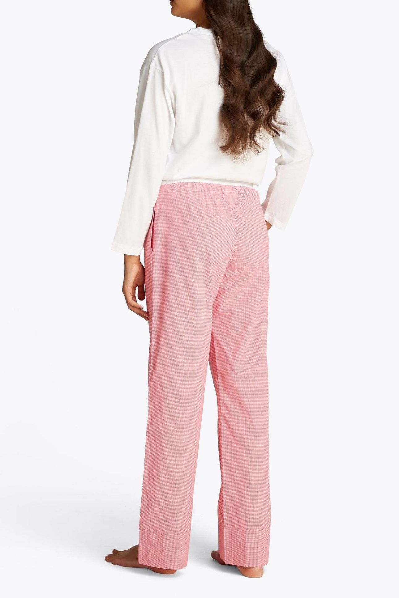 POPLIN PANTS MINI GINGHAM VINTAGE RED 2