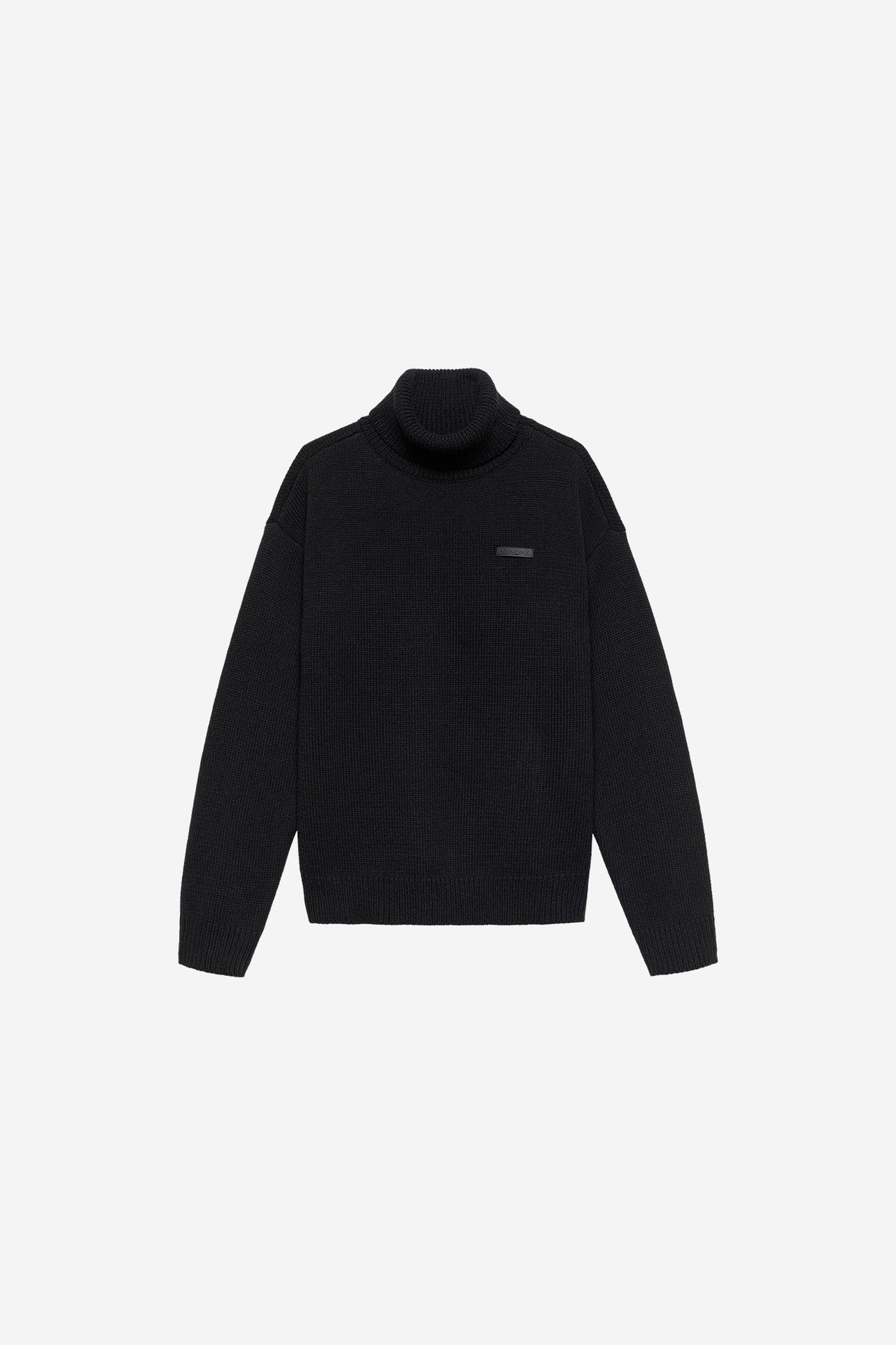 GINOO COL SWEATER BLACK 1
