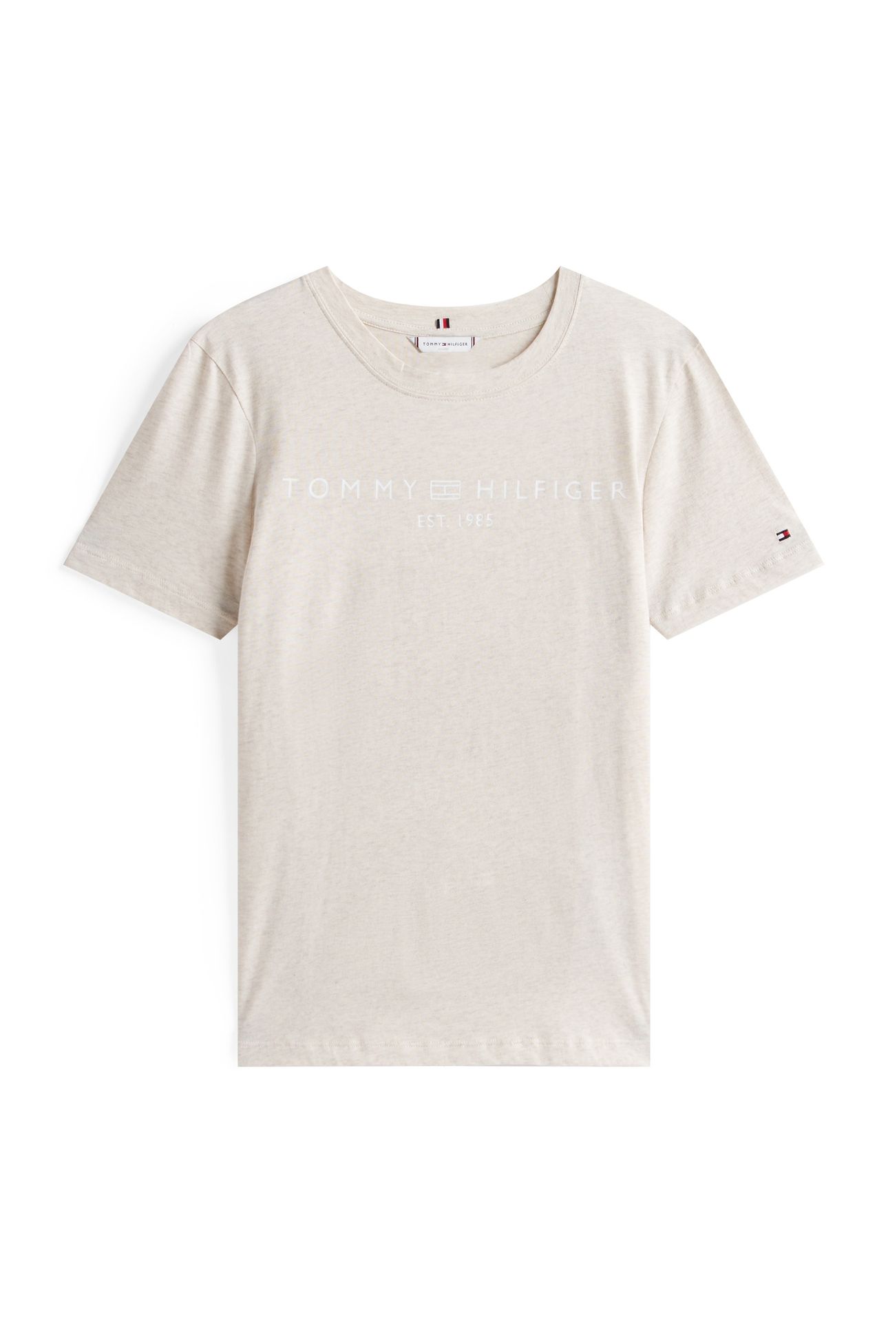 REG CORP LOGO C-NECK HEATHER OATMILK 3