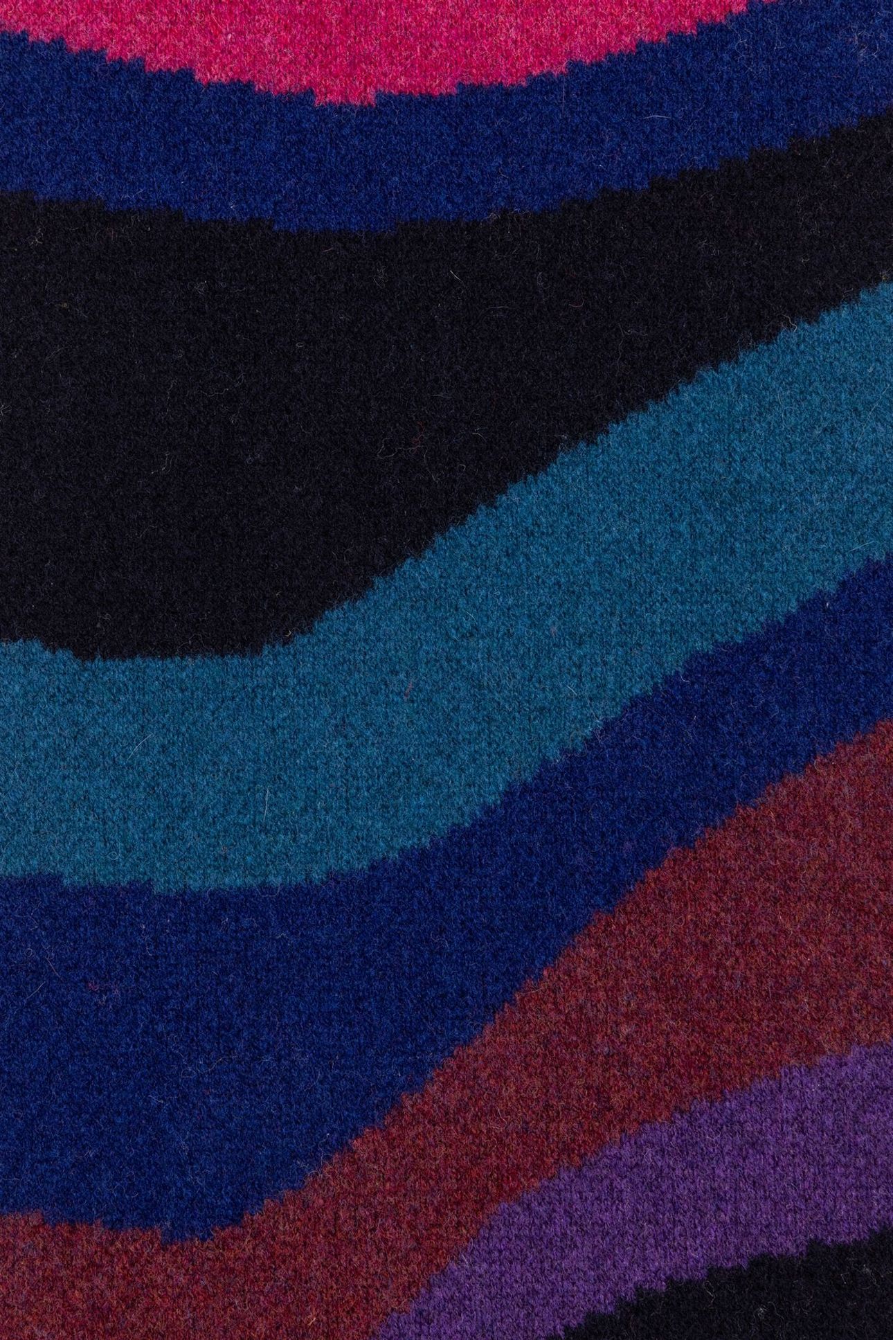 WOMEN SCARF KNIT SWIRL NAVY 6