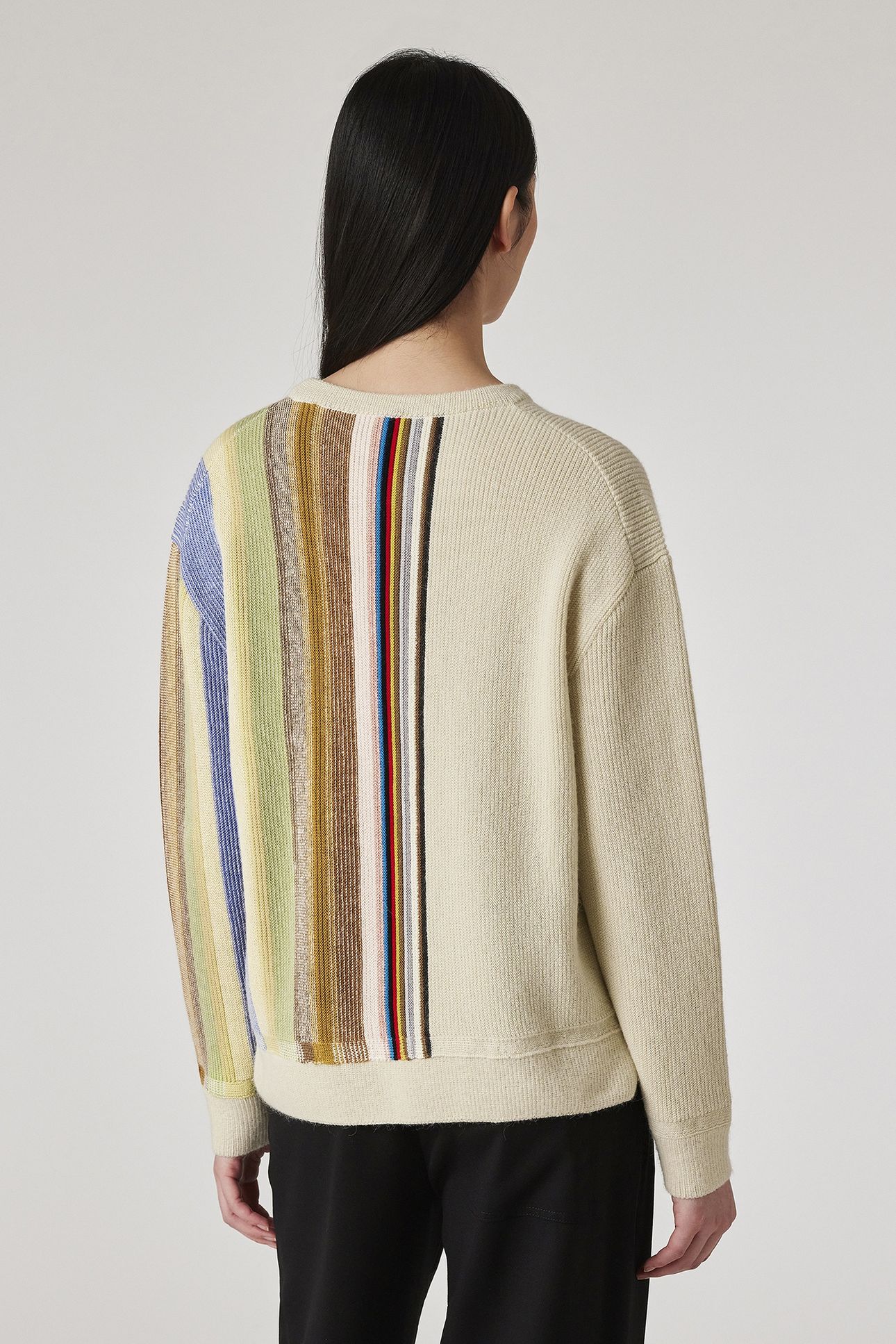 WOMENS KNITTED SWEATER CREW NECK MULTI COLOURED 4