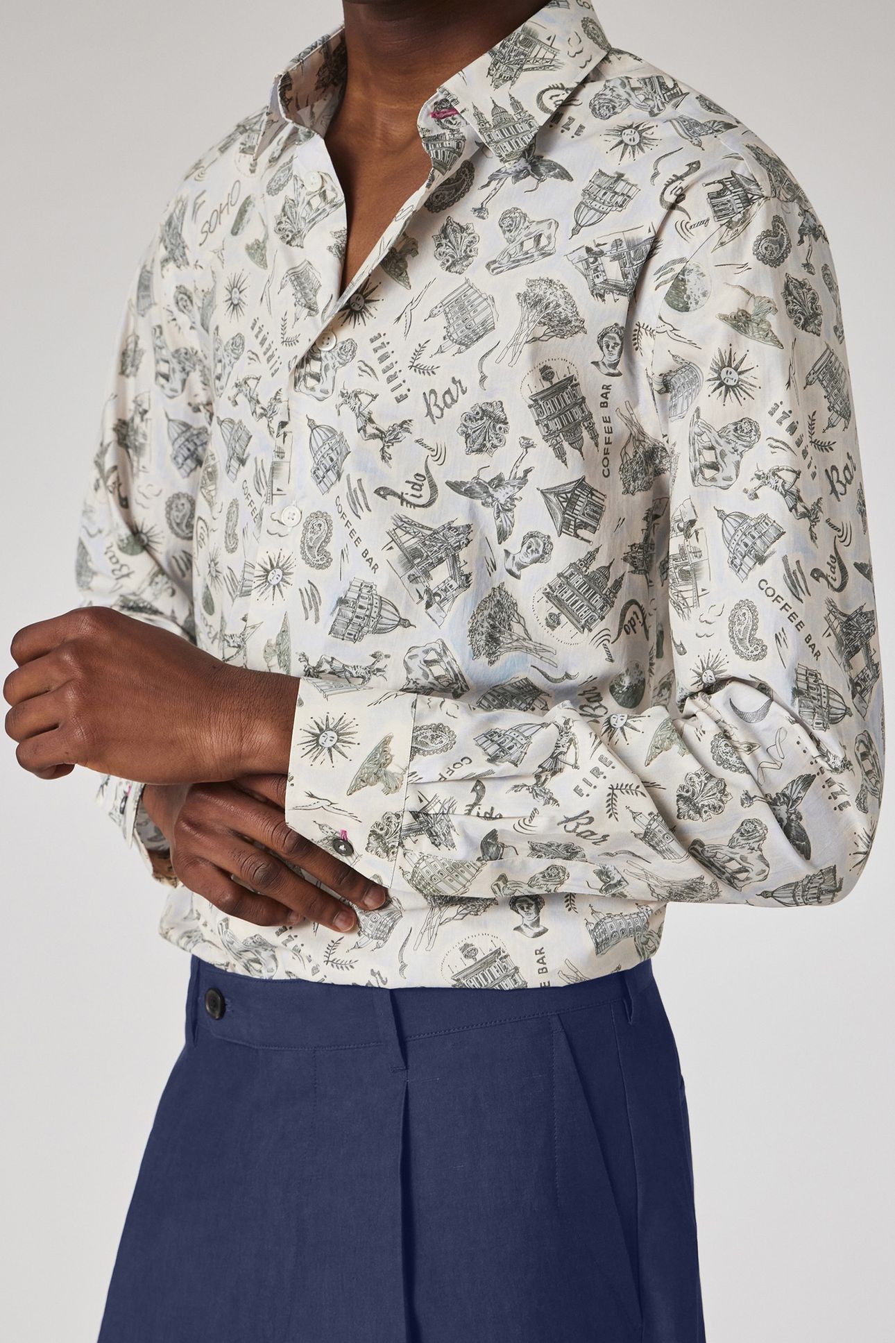 MENS S/C REGULAR FIT SHIRT LIGHT BLUE 5