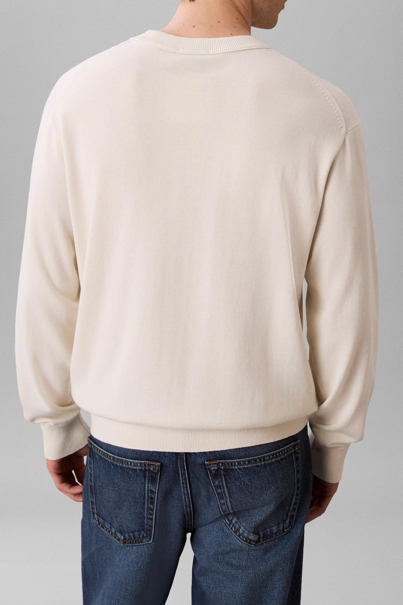 LS COTTON RELAXED CREWNECK TOFU 2