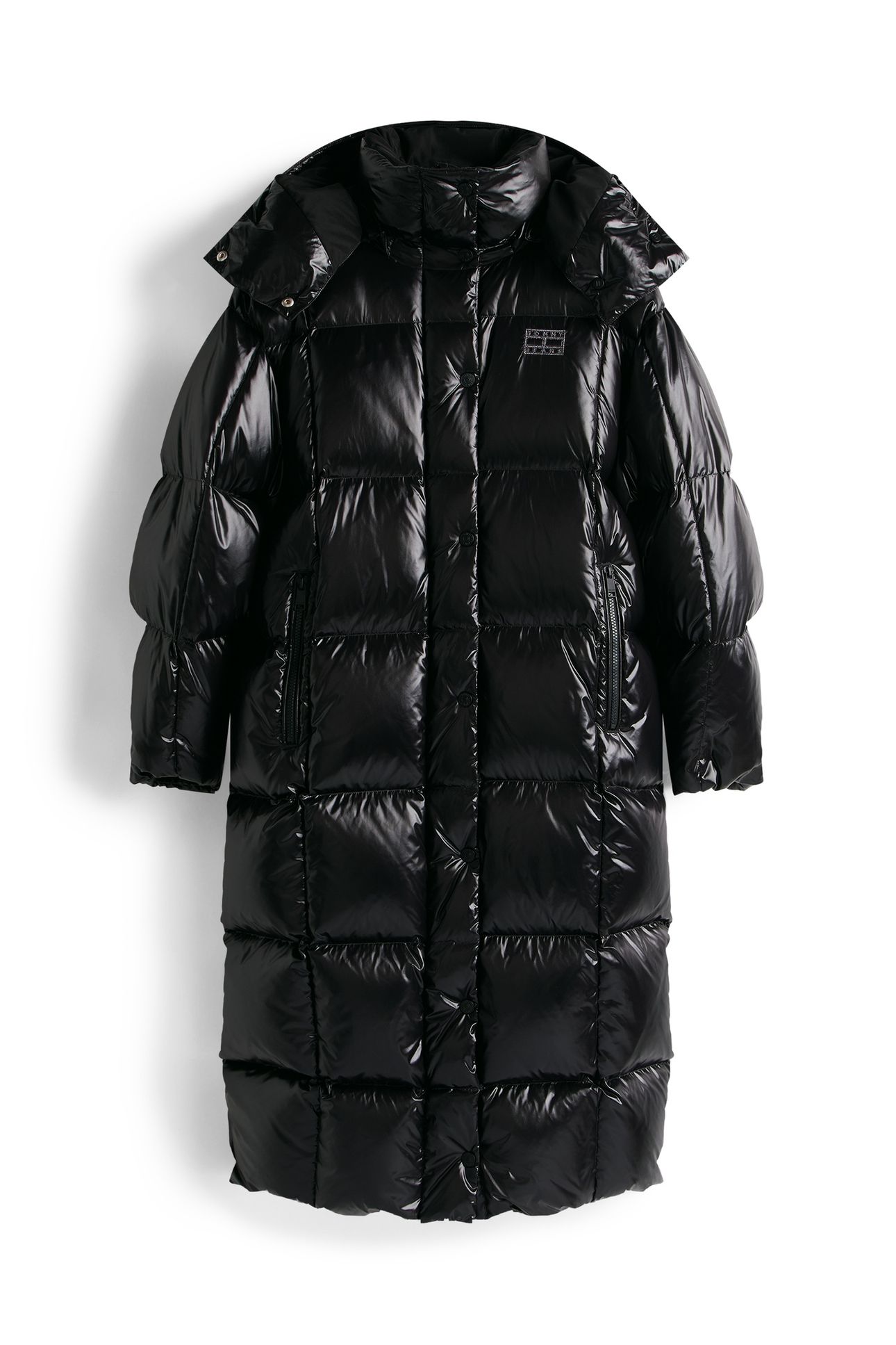 TJW ALASKA GRID SHNY COAT BLACK 3