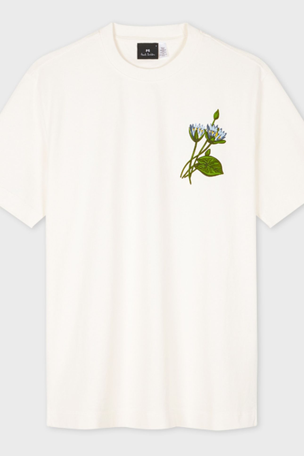 MENS SS REG FIT TSHIRT FLOWER OFF WHITE 2