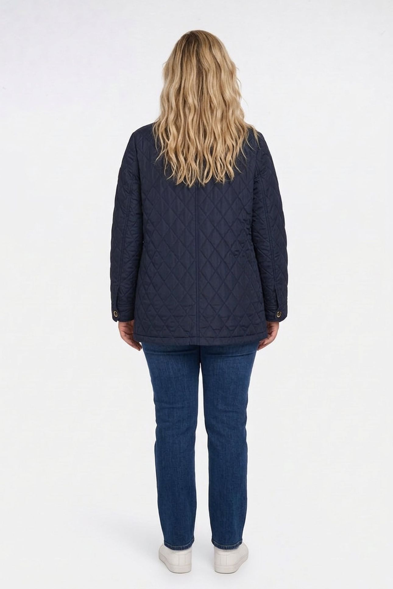 BUTTON UP QUILTED JACKET MIDNIGHT 2