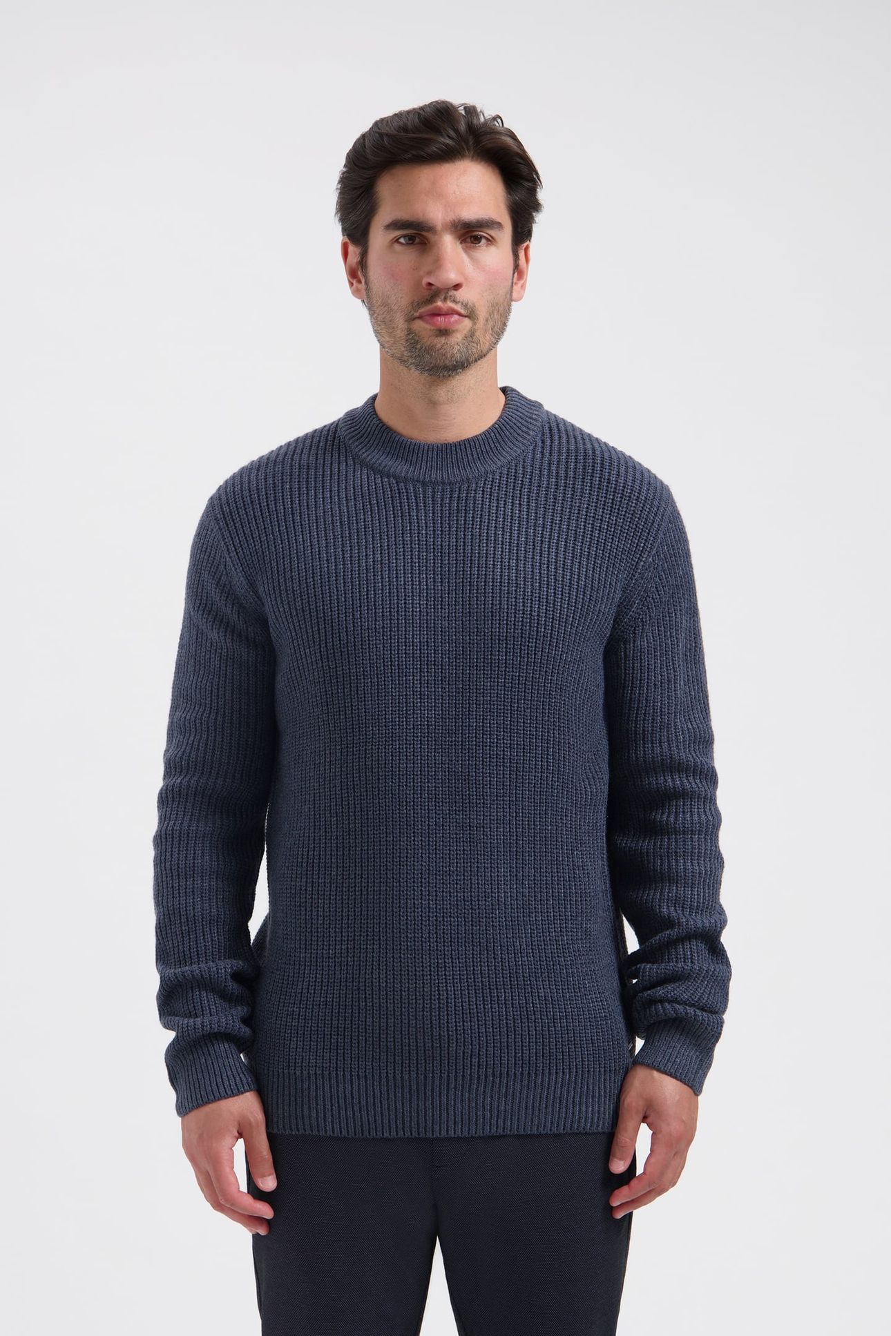 DS_CREW RIBKNIT DK. NAVY DK. NAVY 1