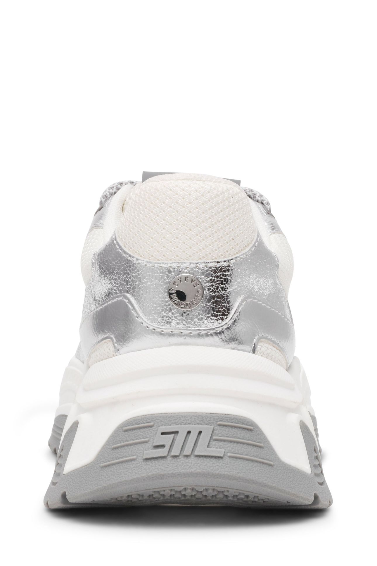 AMPLE SNEAKERS SILVER/WHT 5
