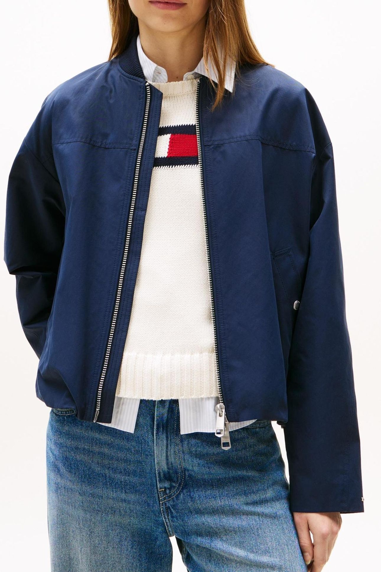 COTTON NYLON REG BOMBER DARK NIGHT NAVY 4