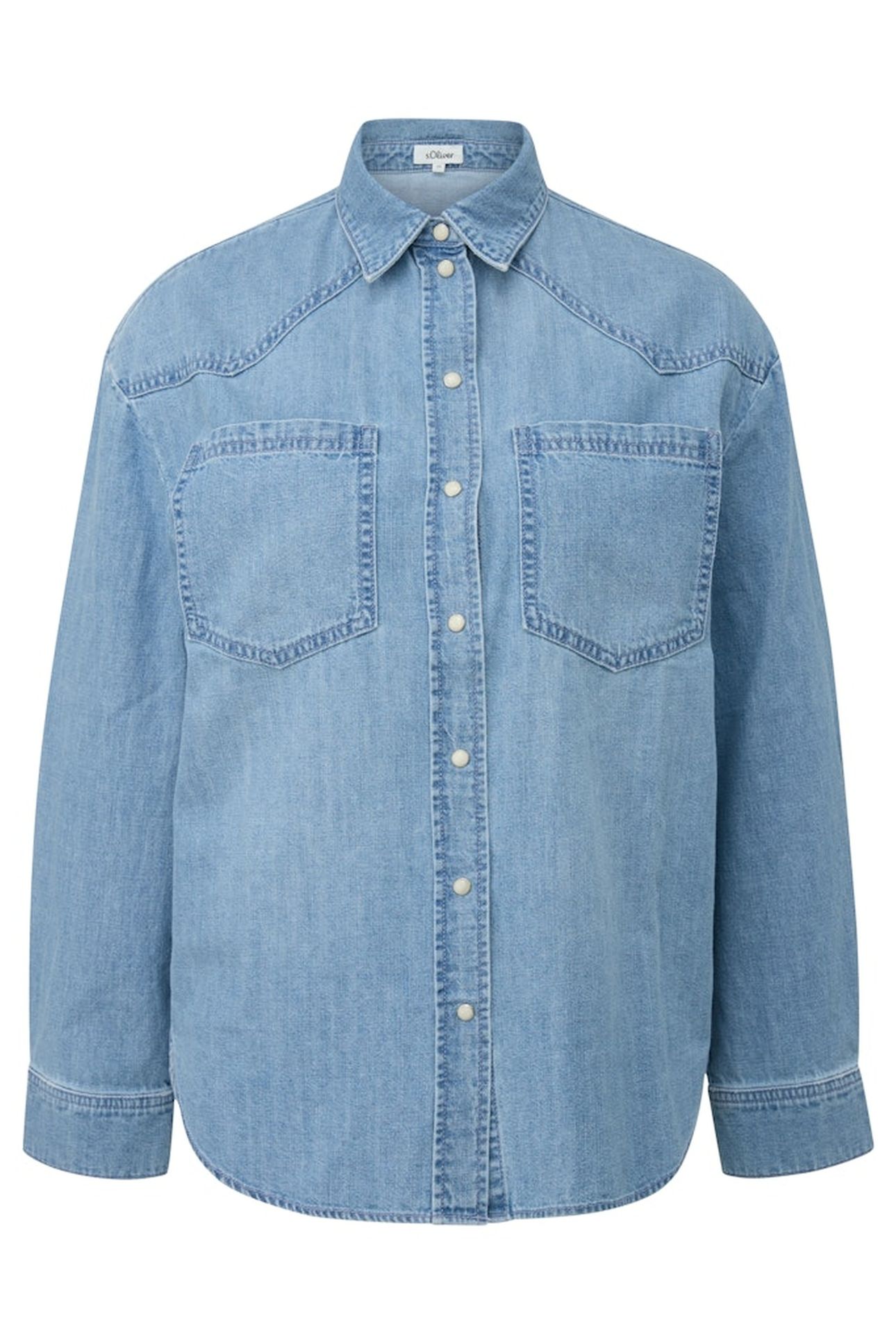 S.OLIVER BLOUSES BLUE DENIM 4